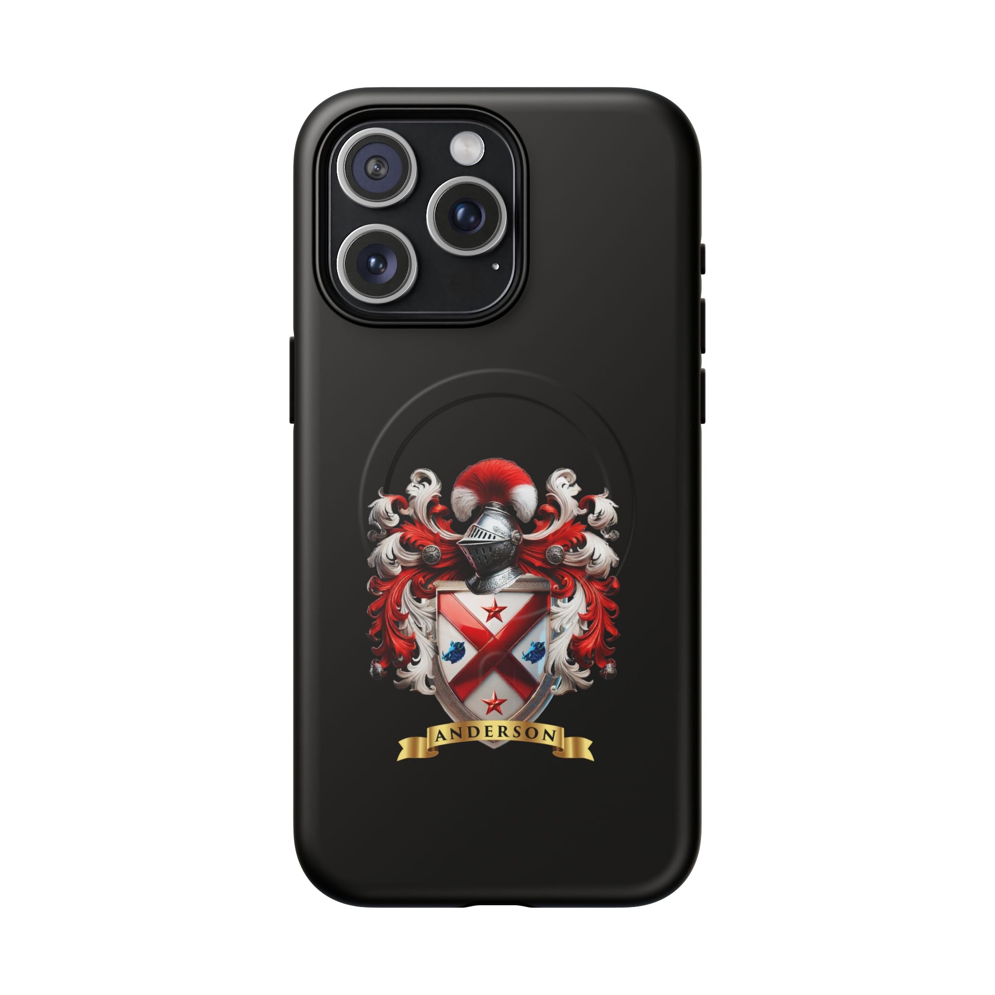 Personalized Tough Magnetic Phone Case with Anderson Crest