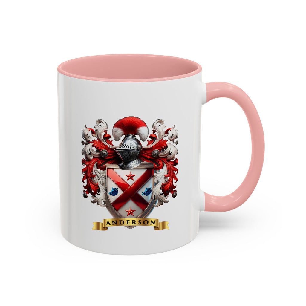 Anderson Family Crest, Complete Heraldic Design Accent Coffee Mug (11, 15oz)