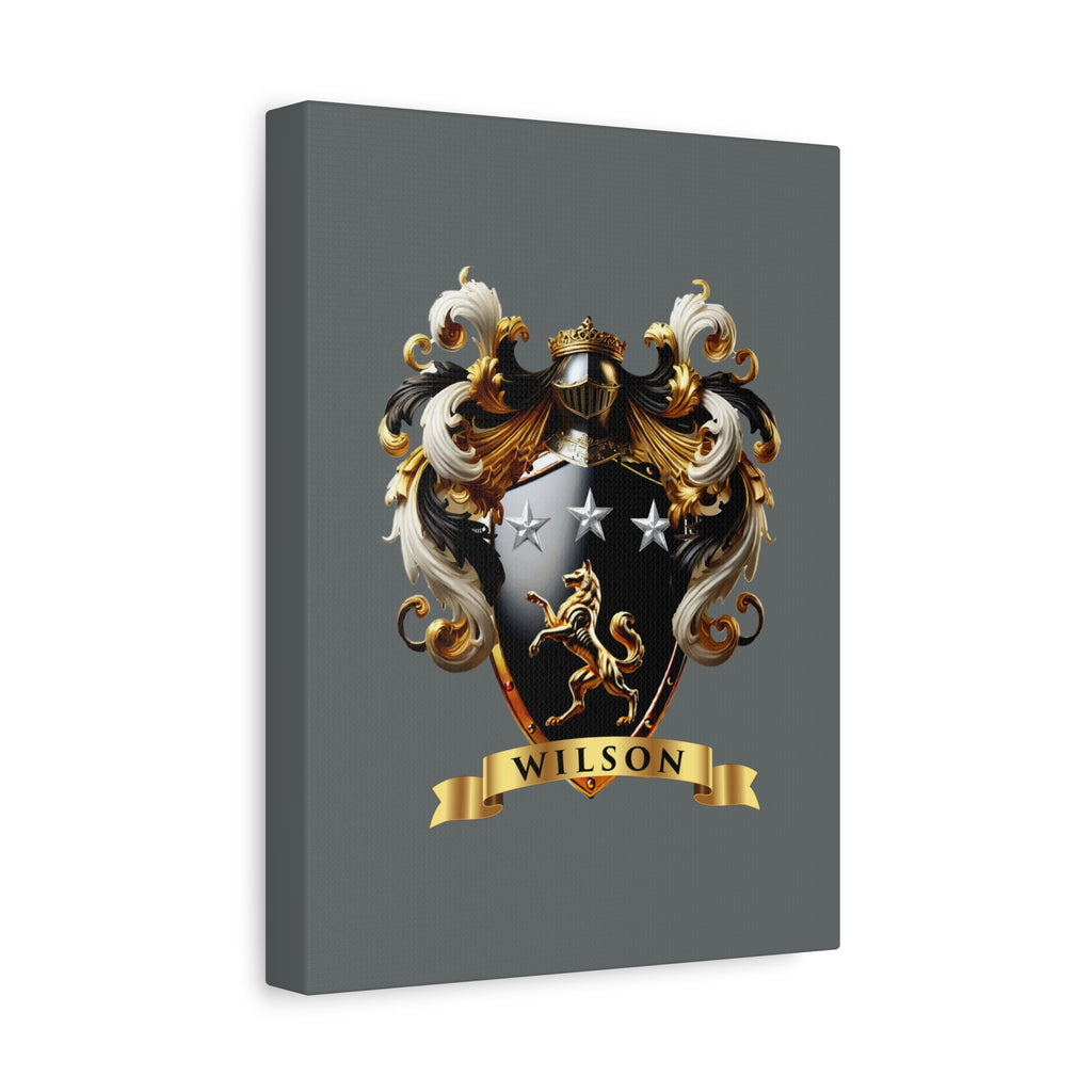 Wilson Family Crest Canvas Wall Art