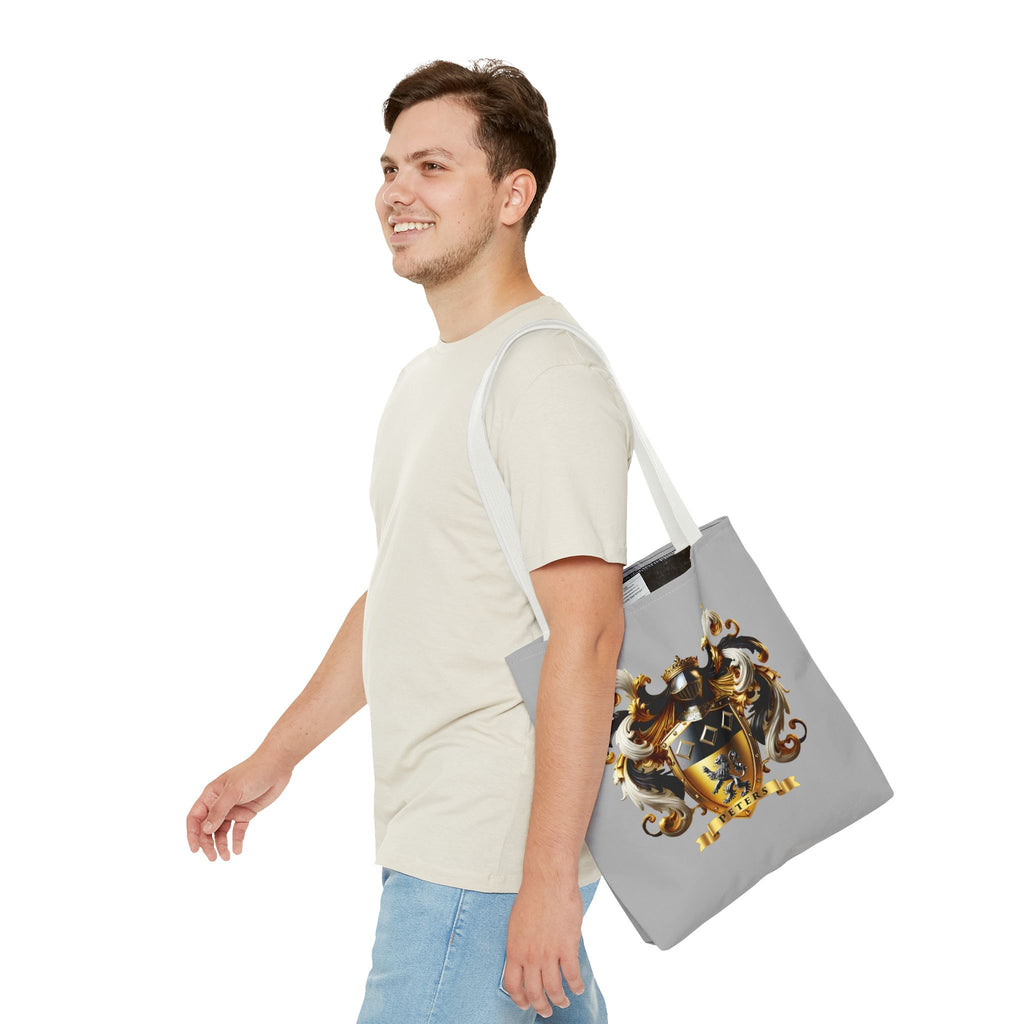 Regal Crest Tote Bag - Elegant Peters Design for Daily Adventures
