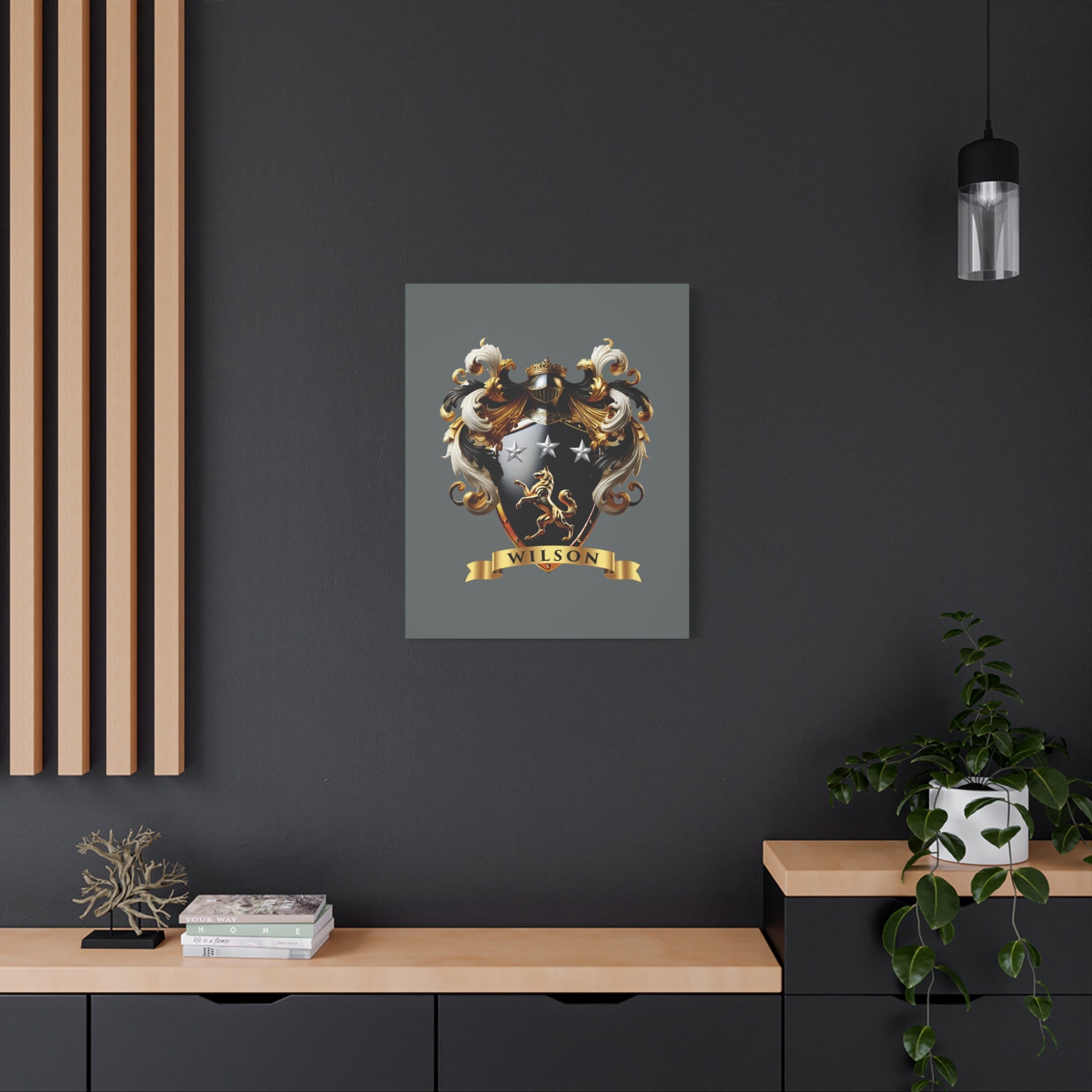 Wilson Family Crest Canvas Wall Art