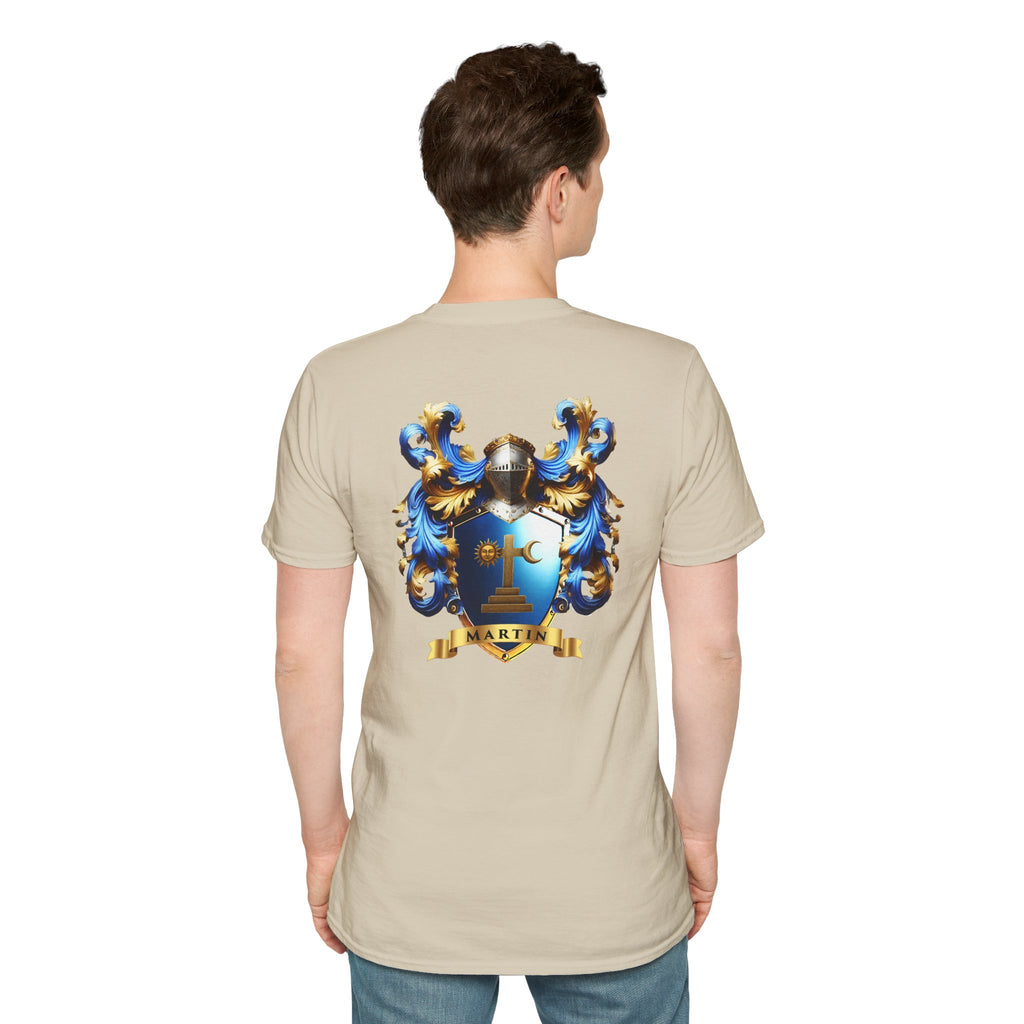 Family Crest Unisex Softstyle T-Shirt - Honor Your Heritage in Comfort
