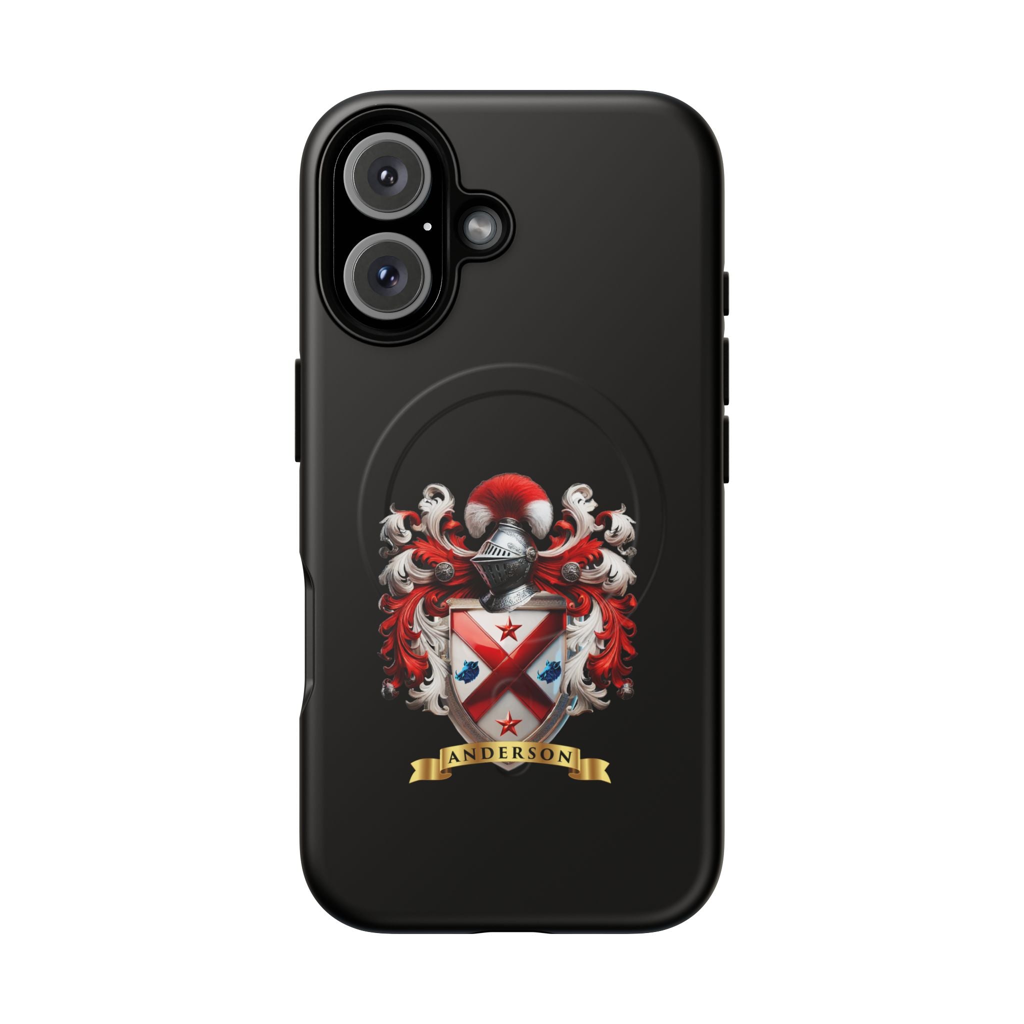 Personalized Tough Magnetic Phone Case with Anderson Crest