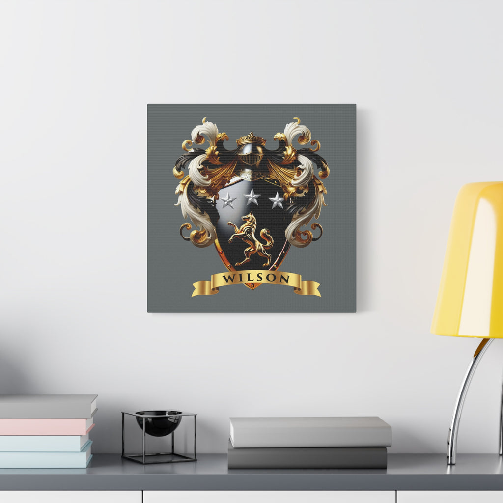 Wilson Family Crest Canvas Wall Art