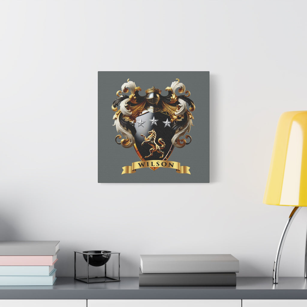 Wilson Family Crest Canvas Wall Art