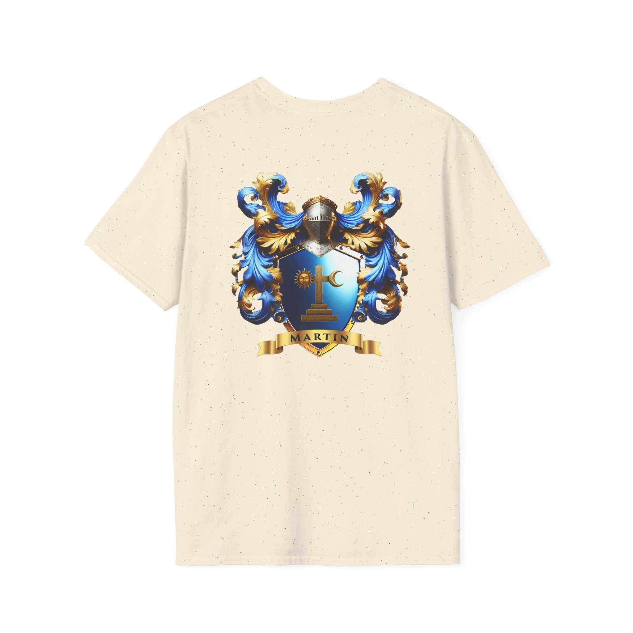 Family Crest Unisex Softstyle T-Shirt - Honor Your Heritage in Comfort
