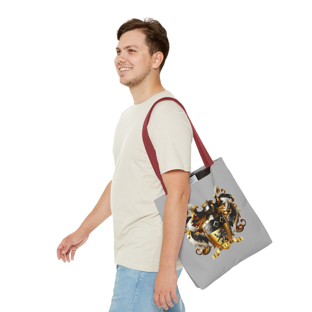 Regal Crest Tote Bag - Elegant Peters Design for Daily Adventures