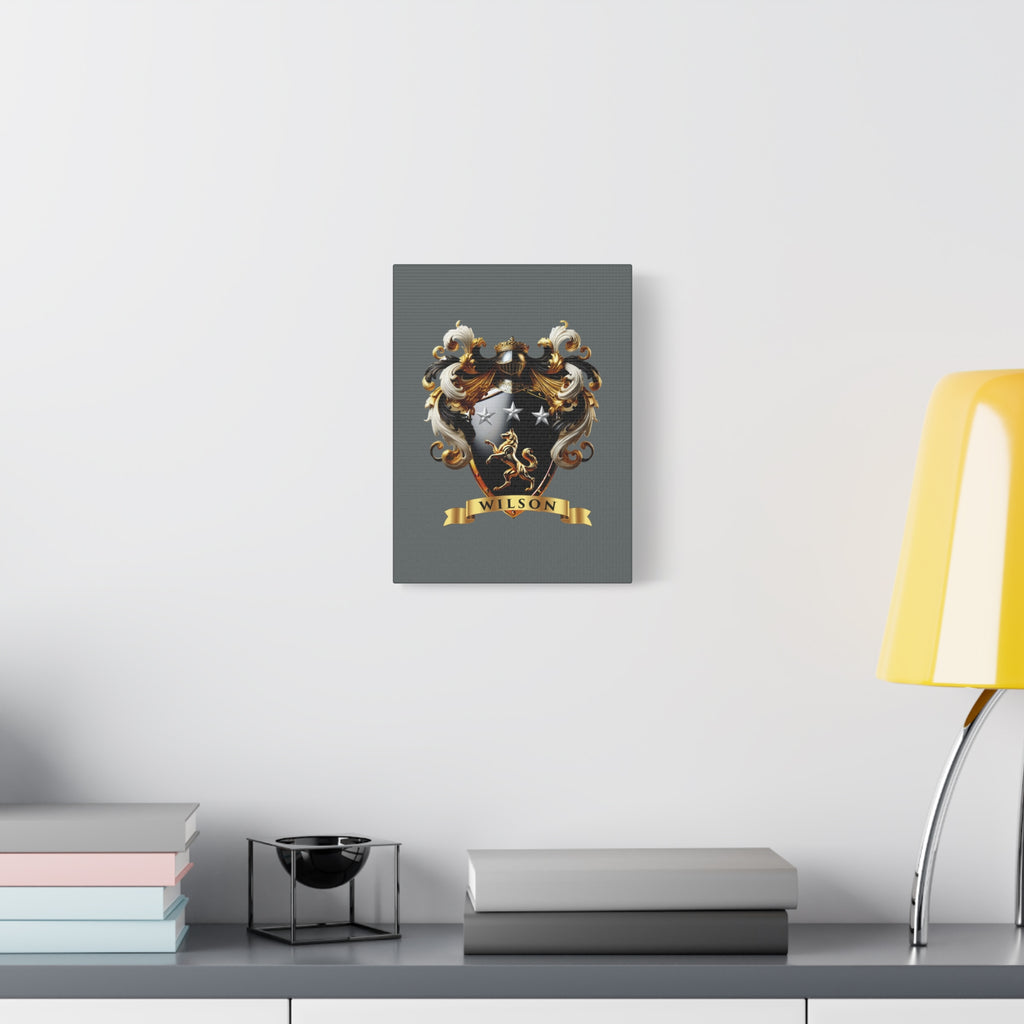 Wilson Family Crest Canvas Wall Art
