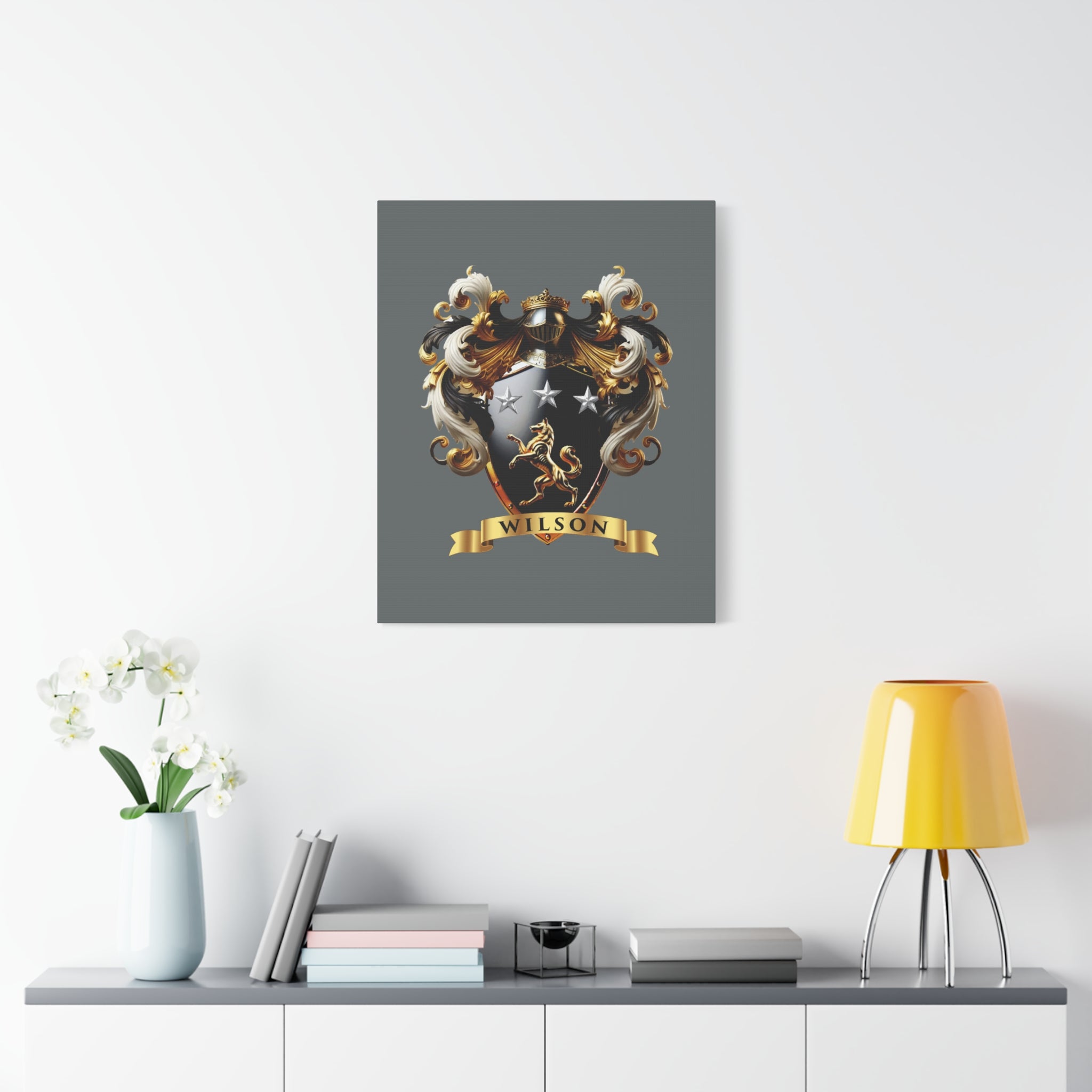 Wilson Family Crest Canvas Wall Art