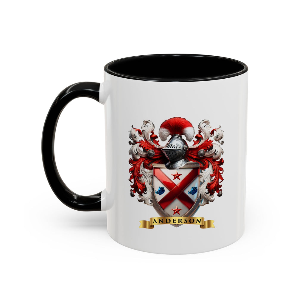 Anderson Family Crest, Complete Heraldic Design Accent Coffee Mug (11, 15oz)