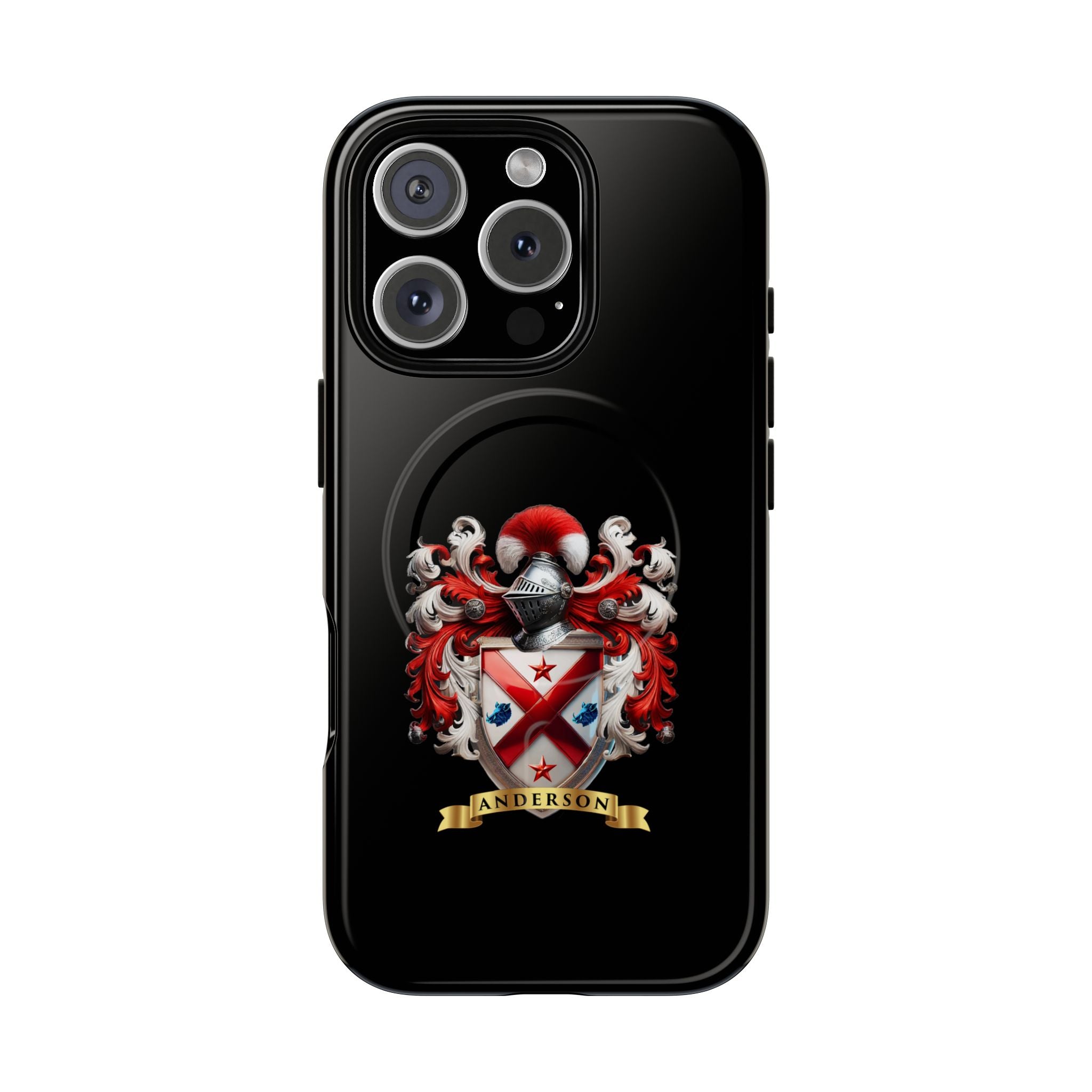 Personalized Tough Magnetic Phone Case with Anderson Crest