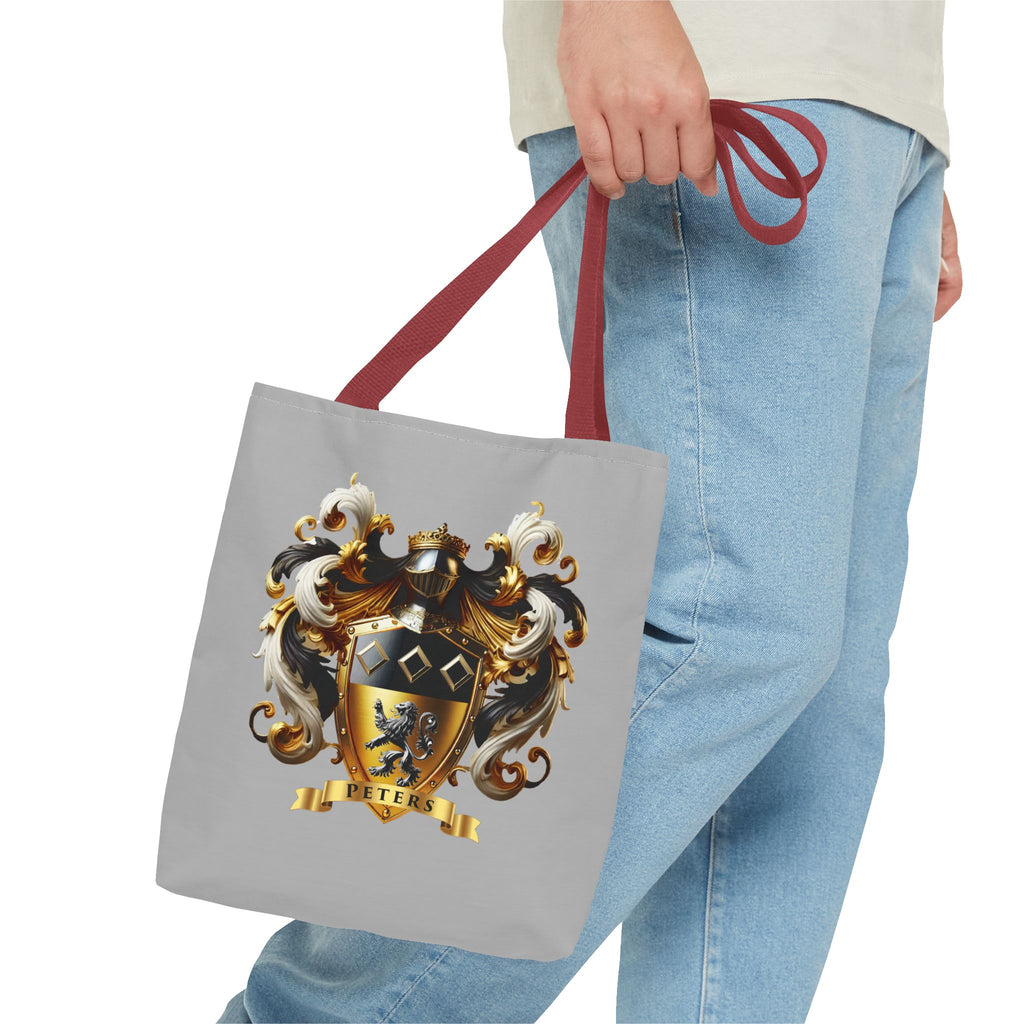 Regal Crest Tote Bag - Elegant Peters Design for Daily Adventures