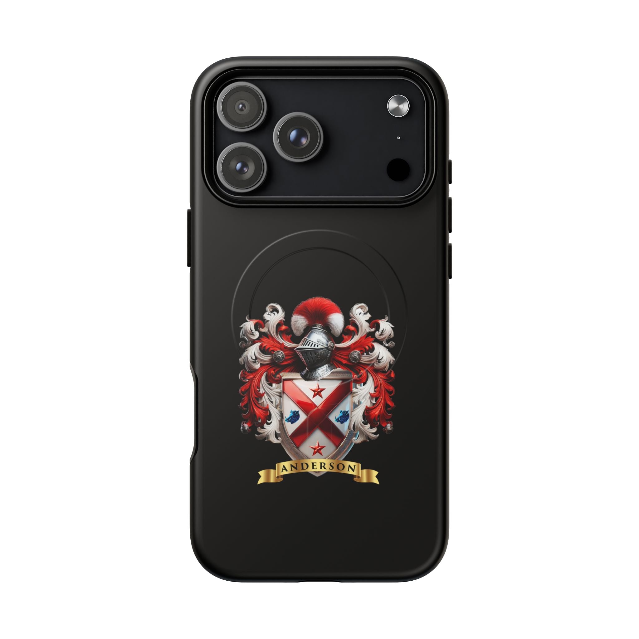 Personalized Tough Magnetic Phone Case with Anderson Crest