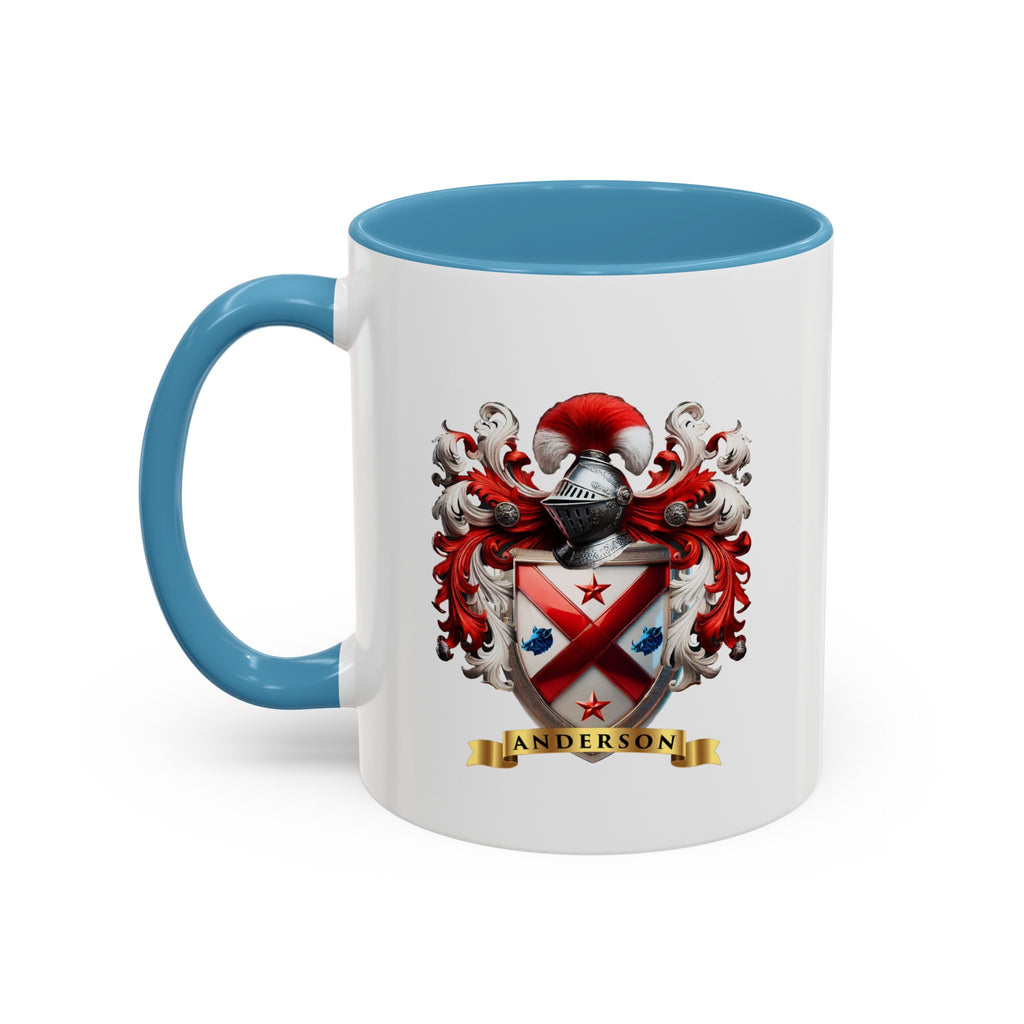 Anderson Family Crest, Complete Heraldic Design Accent Coffee Mug (11, 15oz)