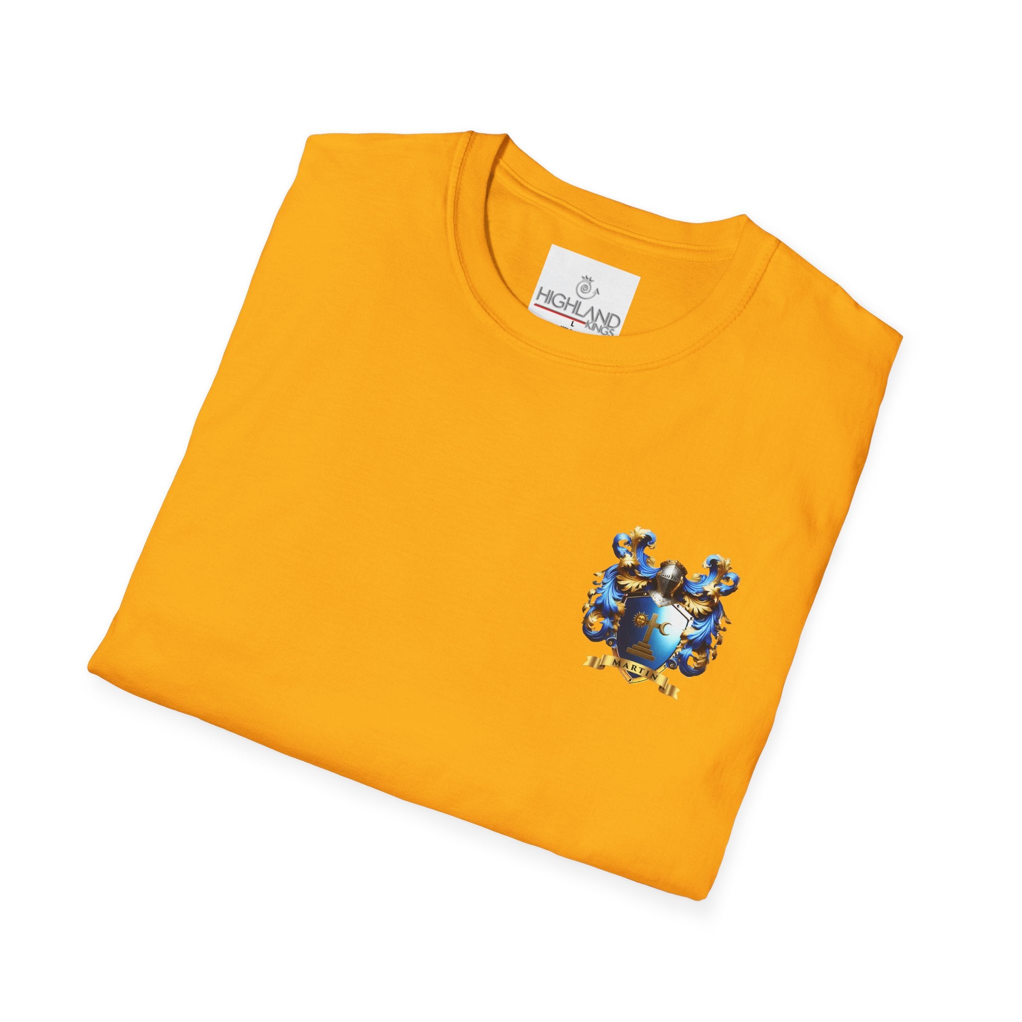 Family Crest Unisex Softstyle T-Shirt - Honor Your Heritage in Comfort