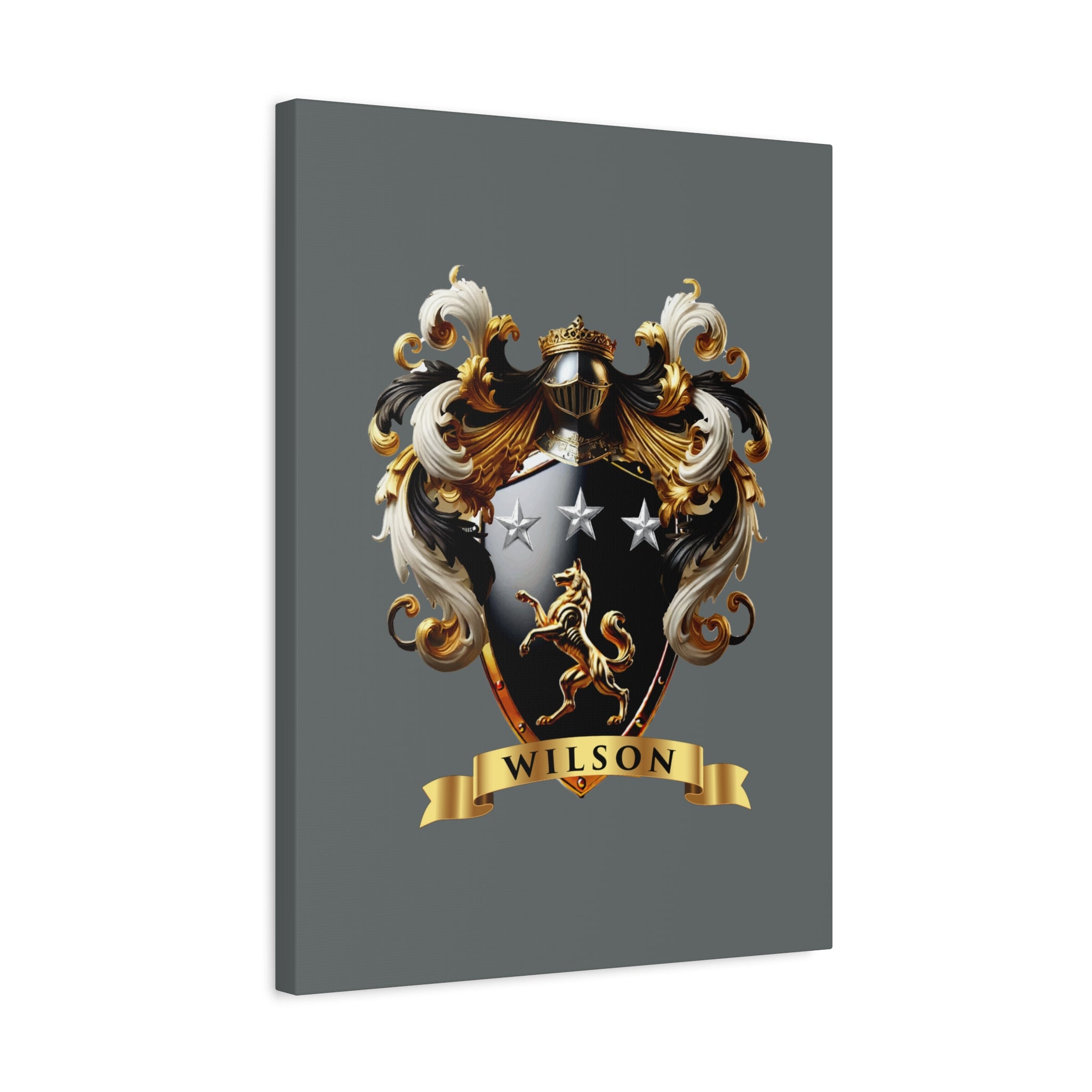 Wilson Family Crest Canvas Wall Art