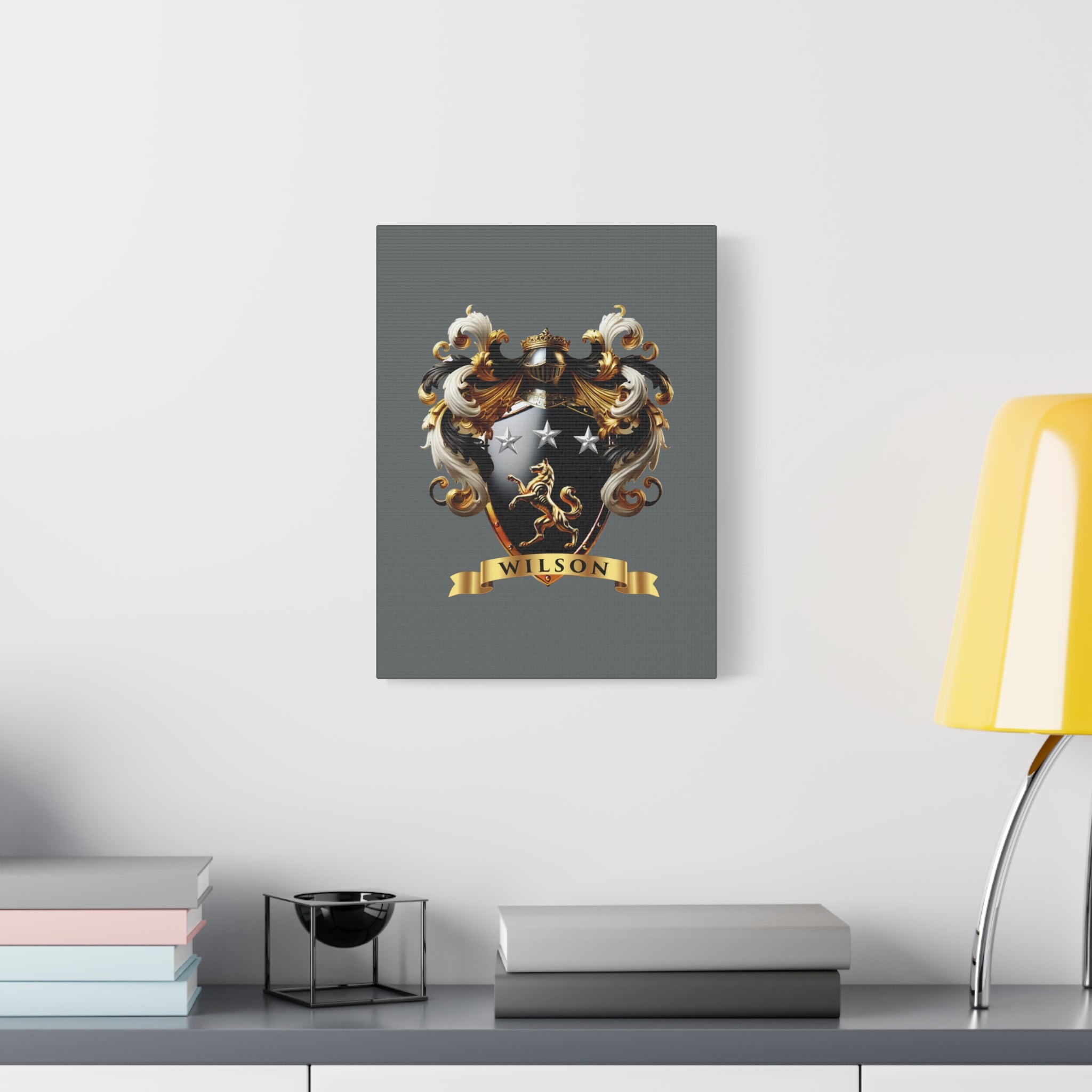 Wilson Family Crest Canvas Wall Art