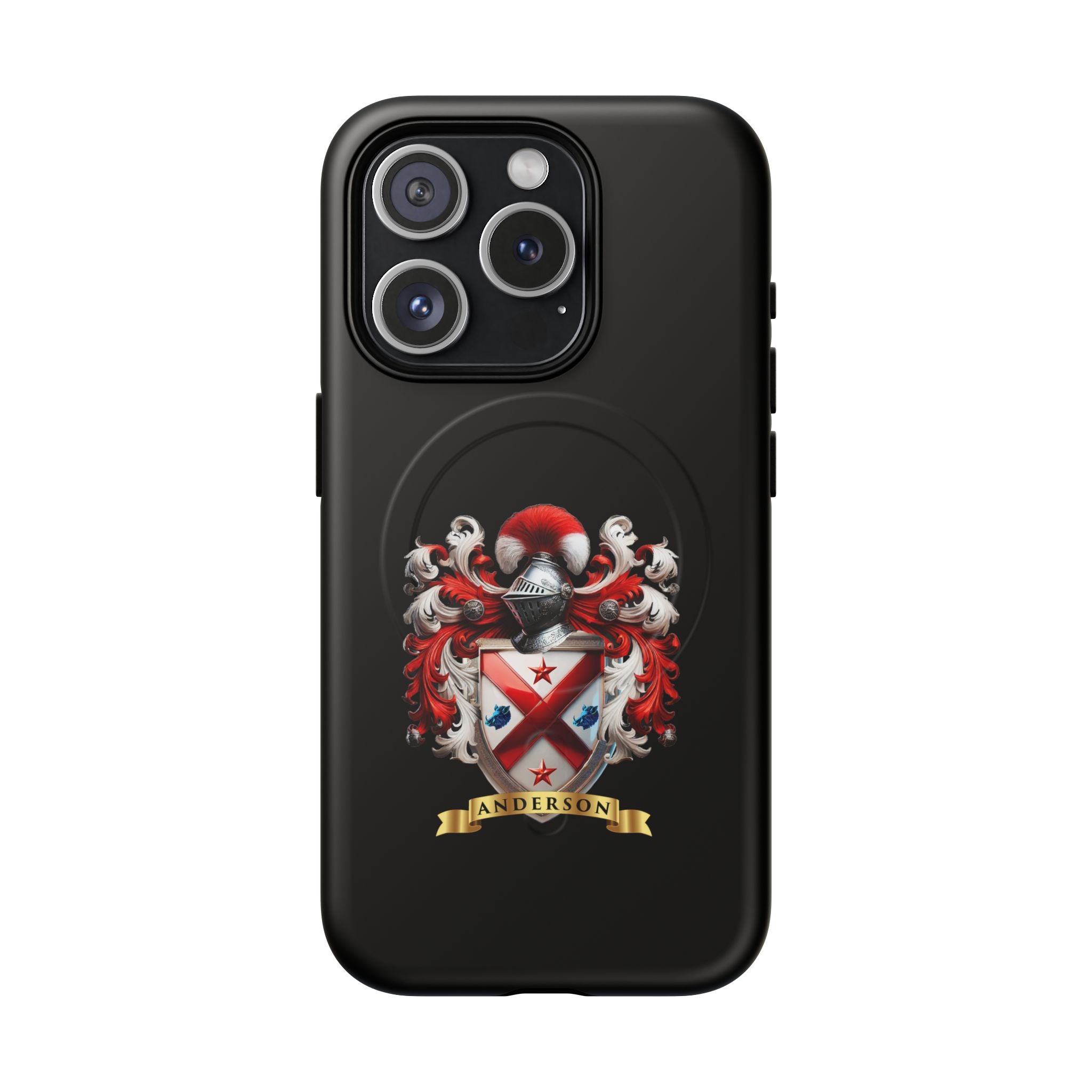 Personalized Tough Magnetic Phone Case with Anderson Crest