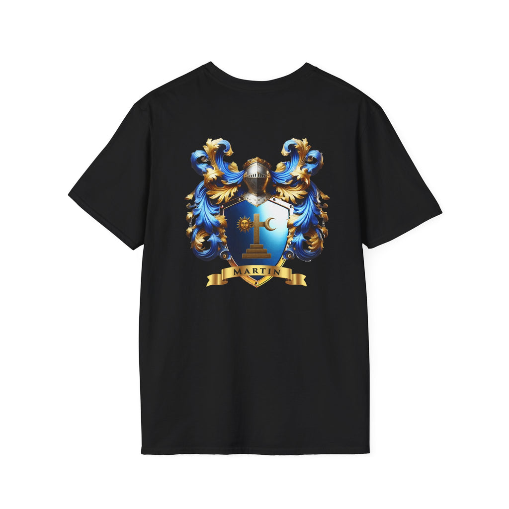 Family Crest Unisex Softstyle T-Shirt - Honor Your Heritage in Comfort
