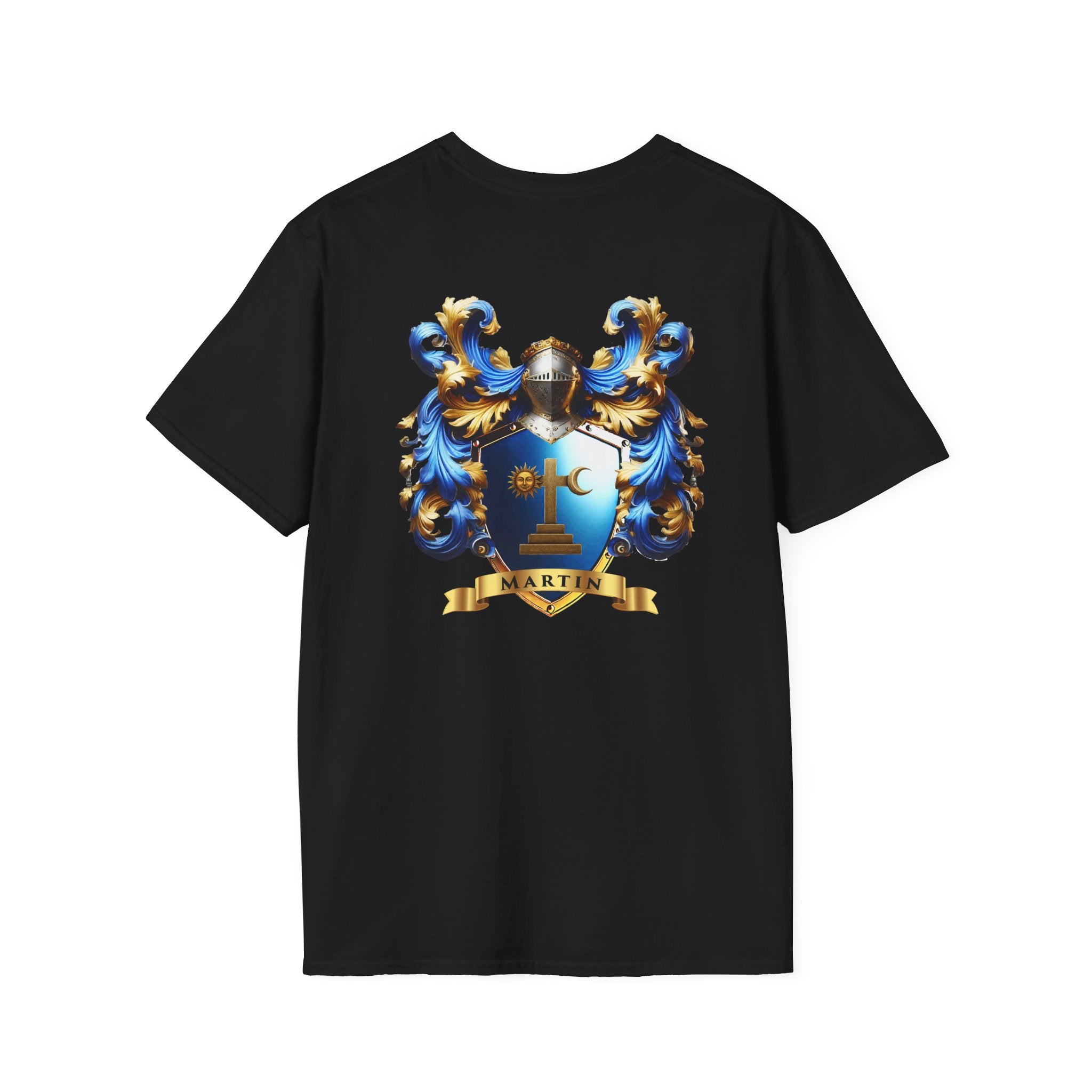 Family Crest Unisex Softstyle T-Shirt - Honor Your Heritage in Comfort