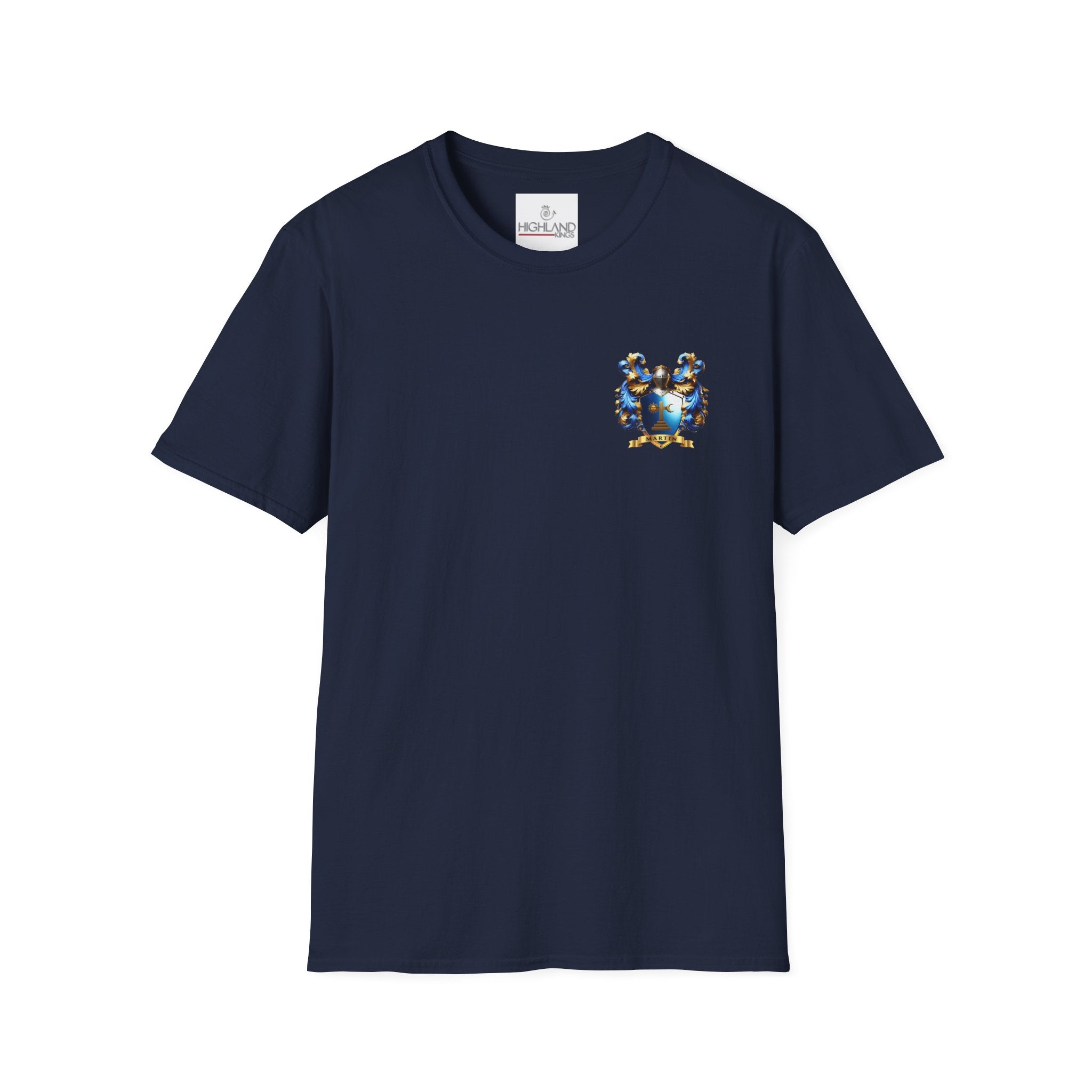 Family Crest Unisex Softstyle T-Shirt - Honor Your Heritage in Comfort