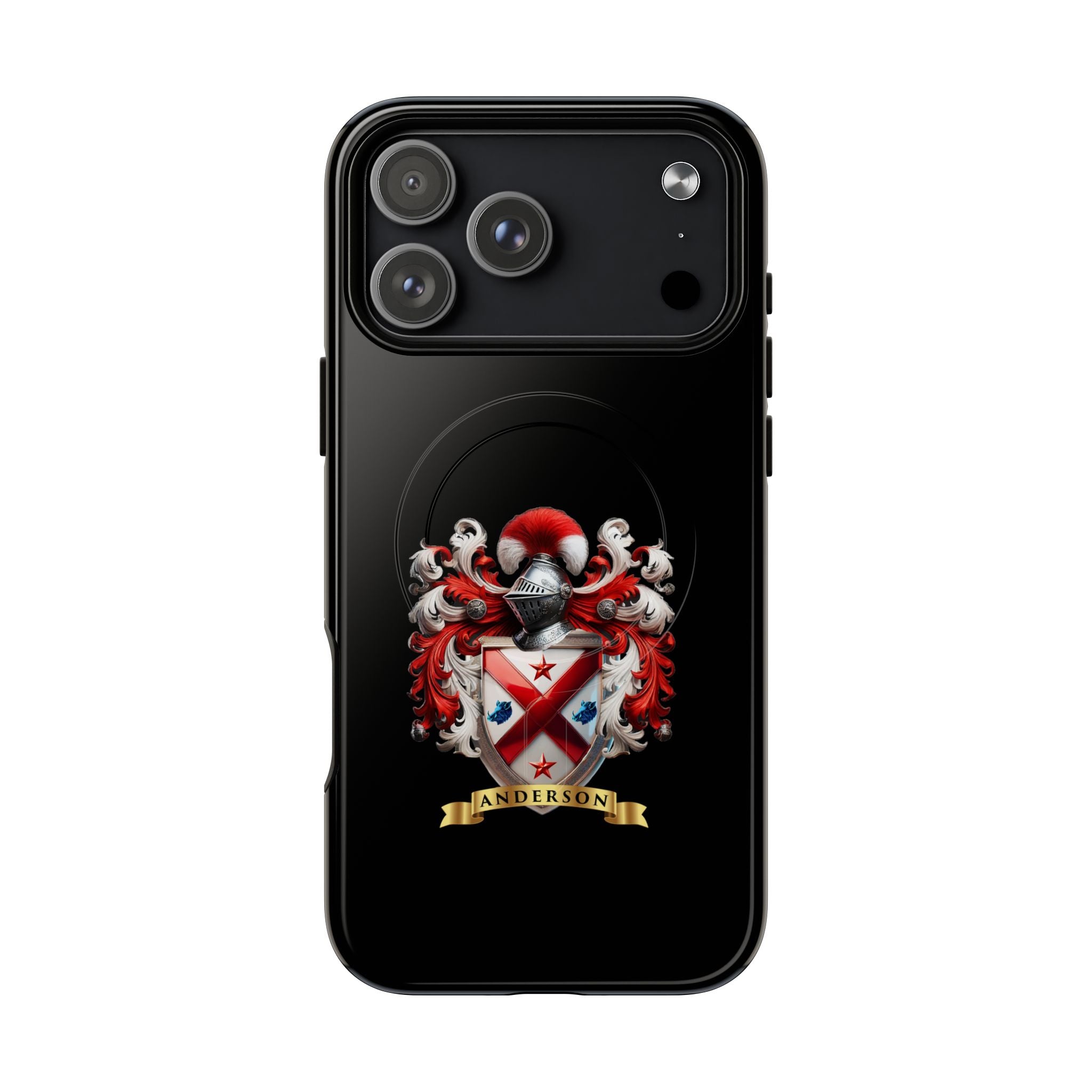 Personalized Tough Magnetic Phone Case with Anderson Crest