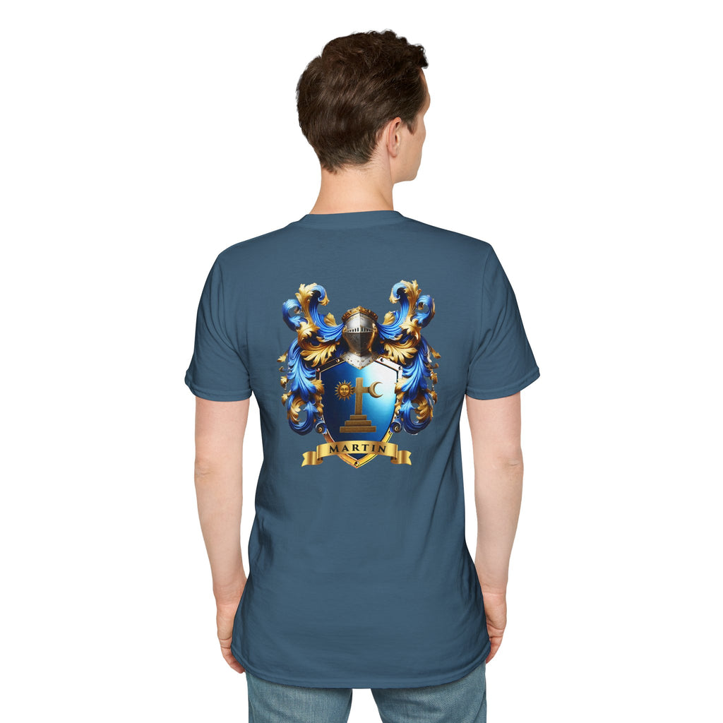 Family Crest Unisex Softstyle T-Shirt - Honor Your Heritage in Comfort