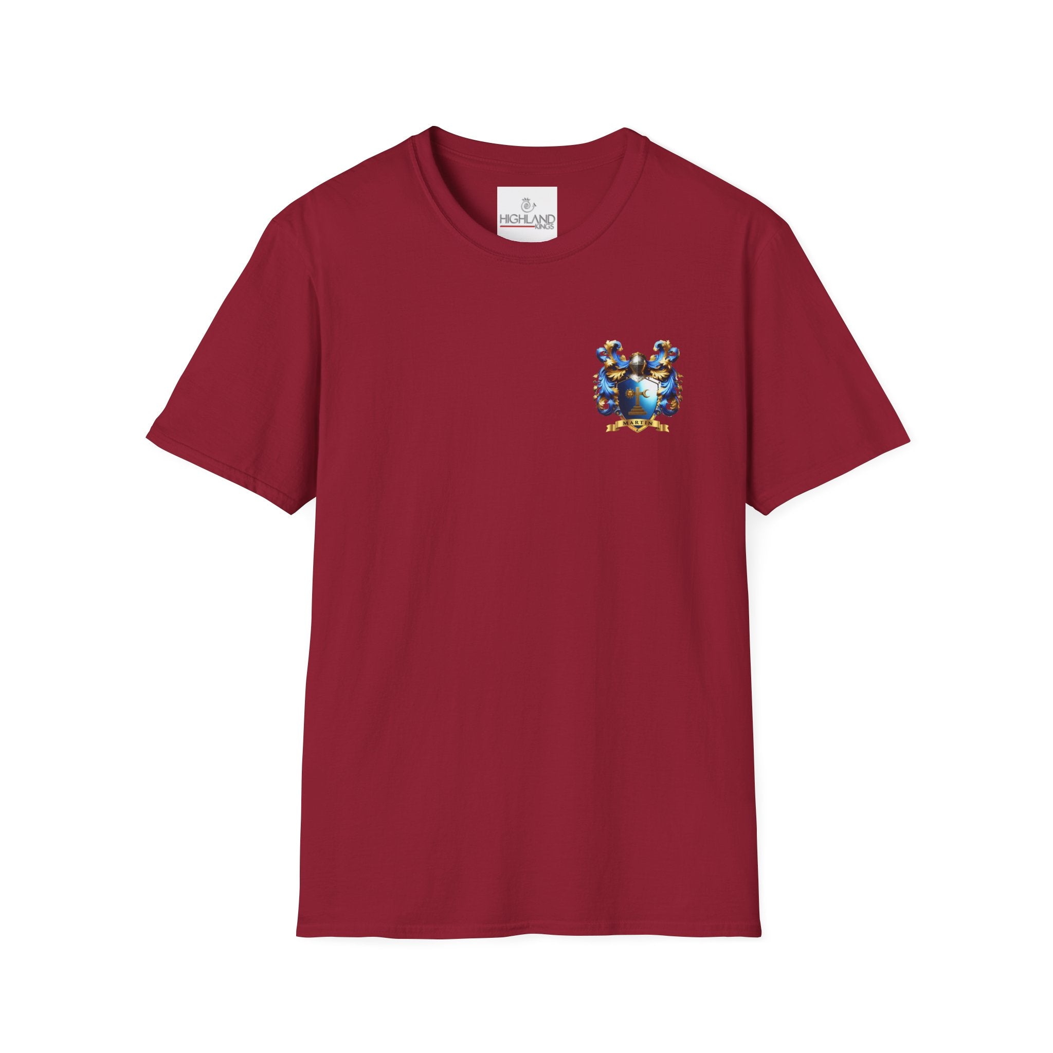 Family Crest Unisex Softstyle T-Shirt - Honor Your Heritage in Comfort