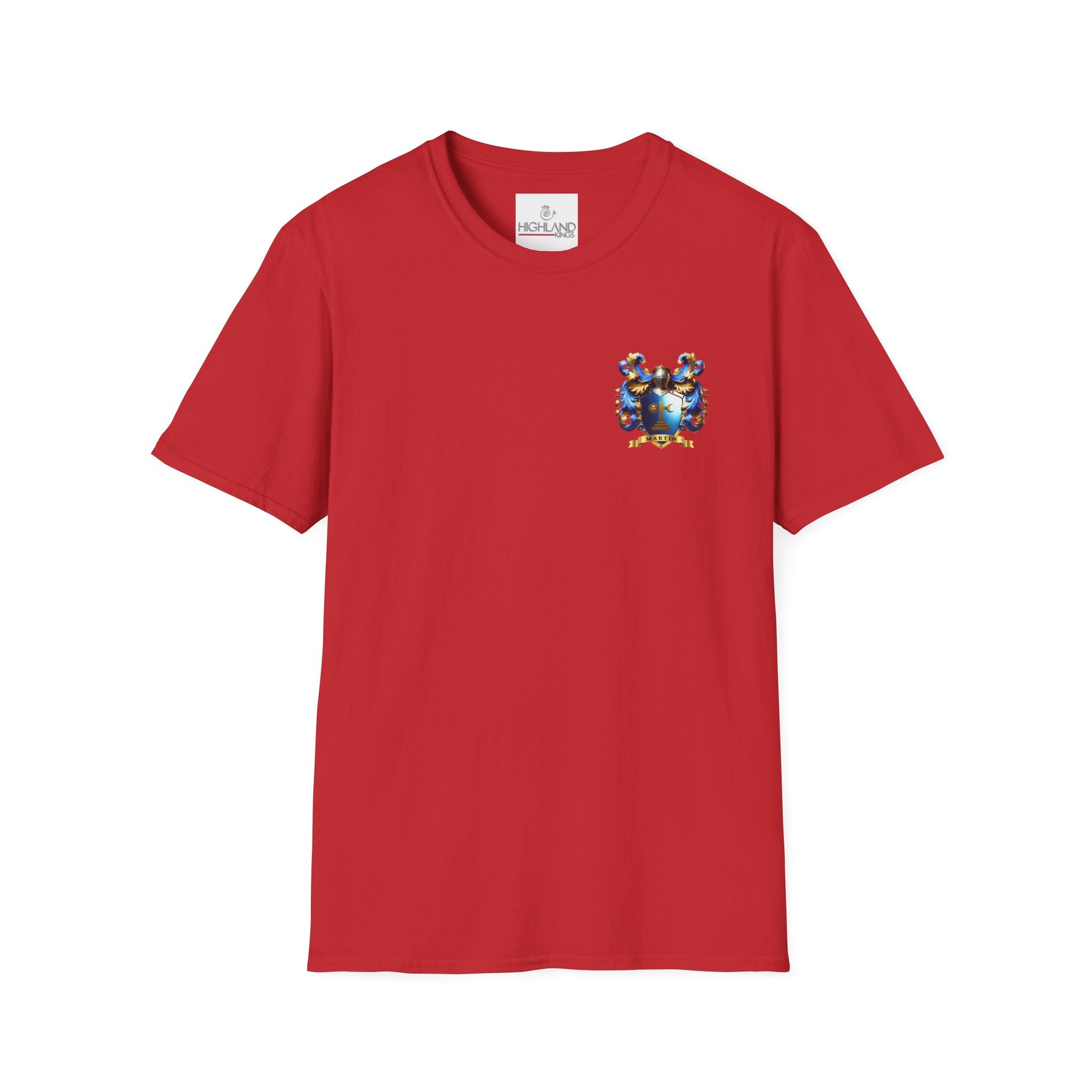 Family Crest Unisex Softstyle T-Shirt - Honor Your Heritage in Comfort