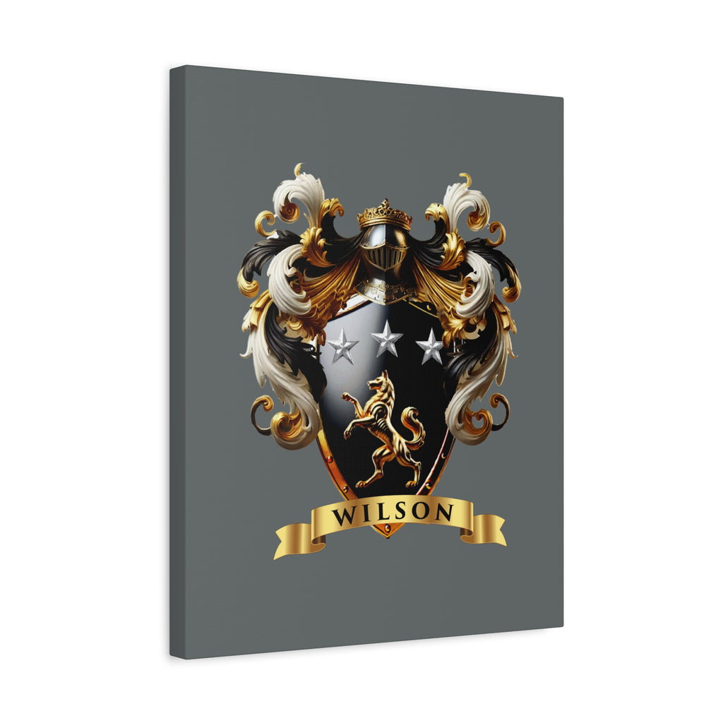 Wilson Family Crest Canvas Wall Art