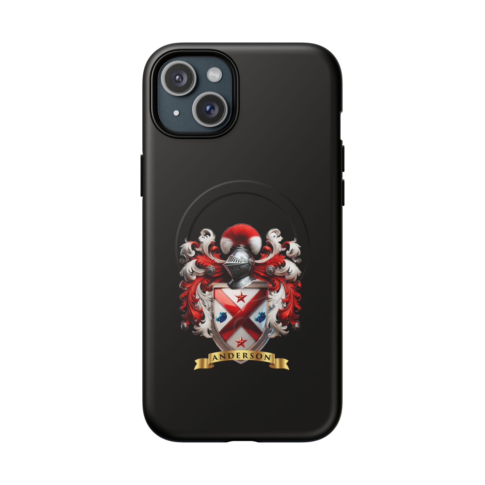 Personalized Tough Magnetic Phone Case with Anderson Crest