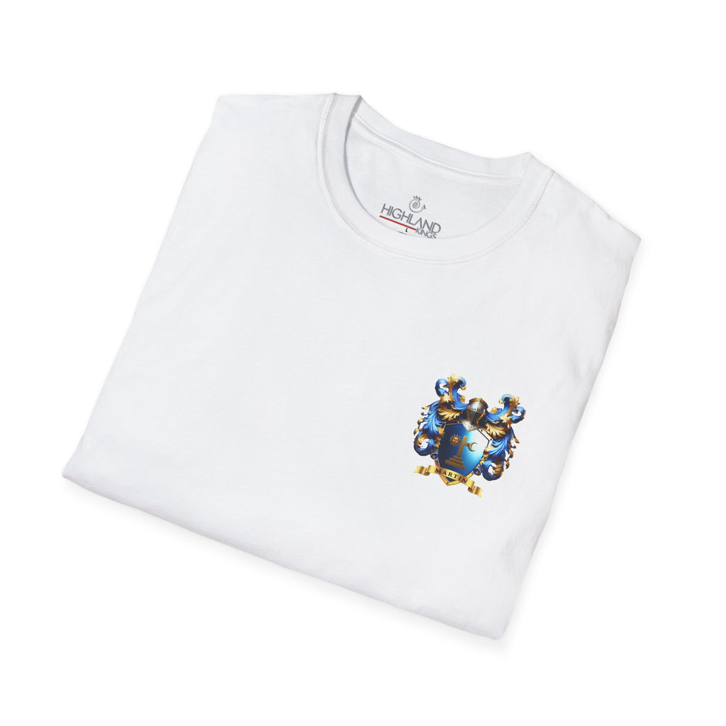 Family Crest Unisex Softstyle T-Shirt - Honor Your Heritage in Comfort