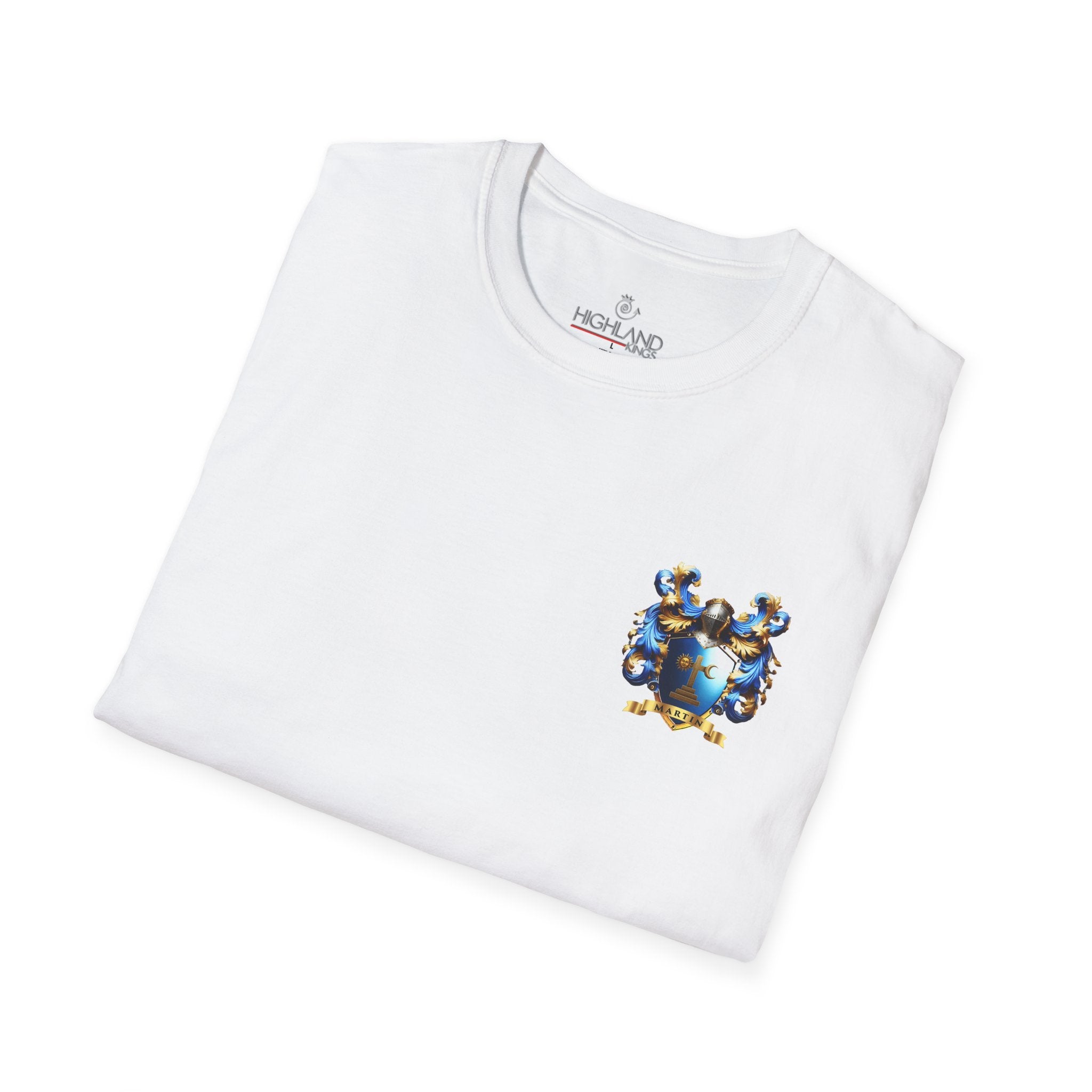 Family Crest Unisex Softstyle T-Shirt - Honor Your Heritage in Comfort