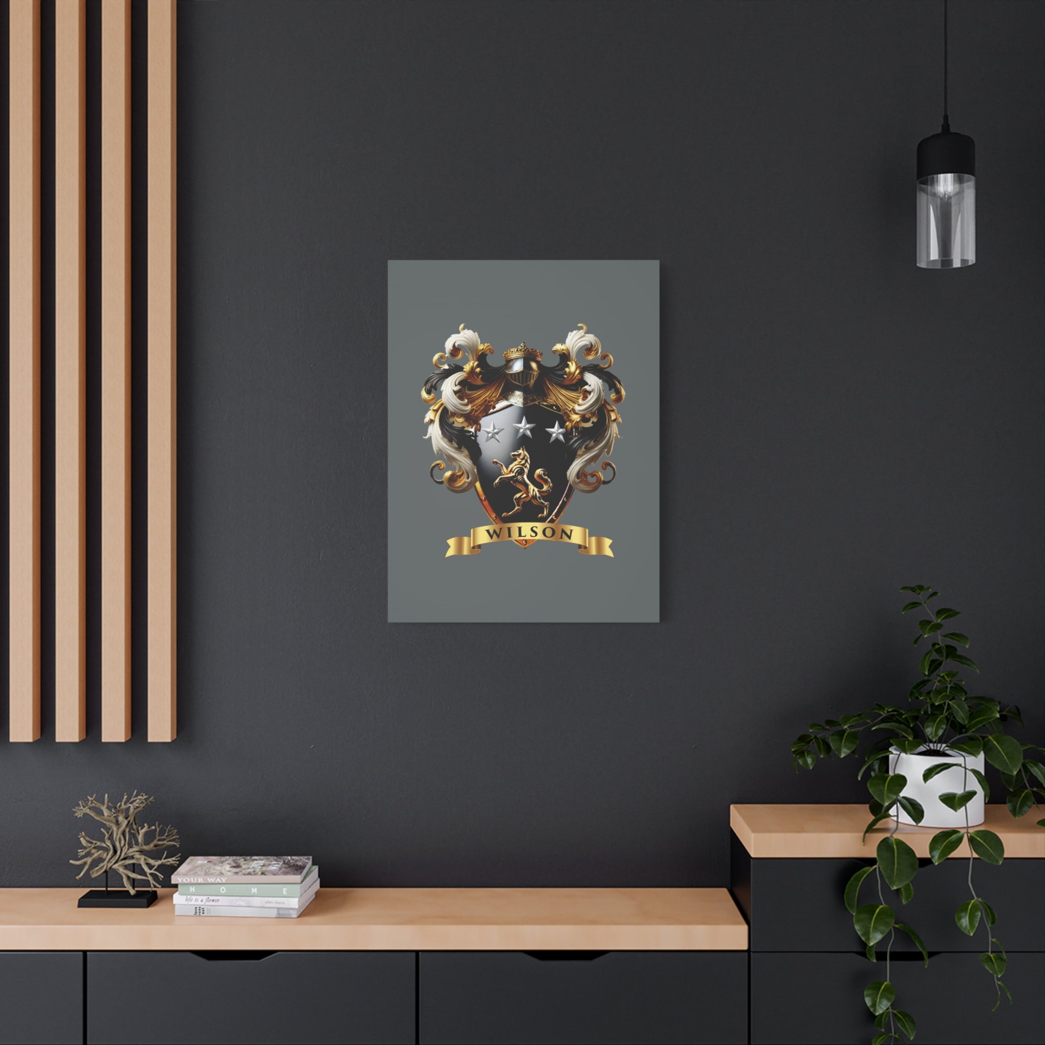 Wilson Family Crest Canvas Wall Art