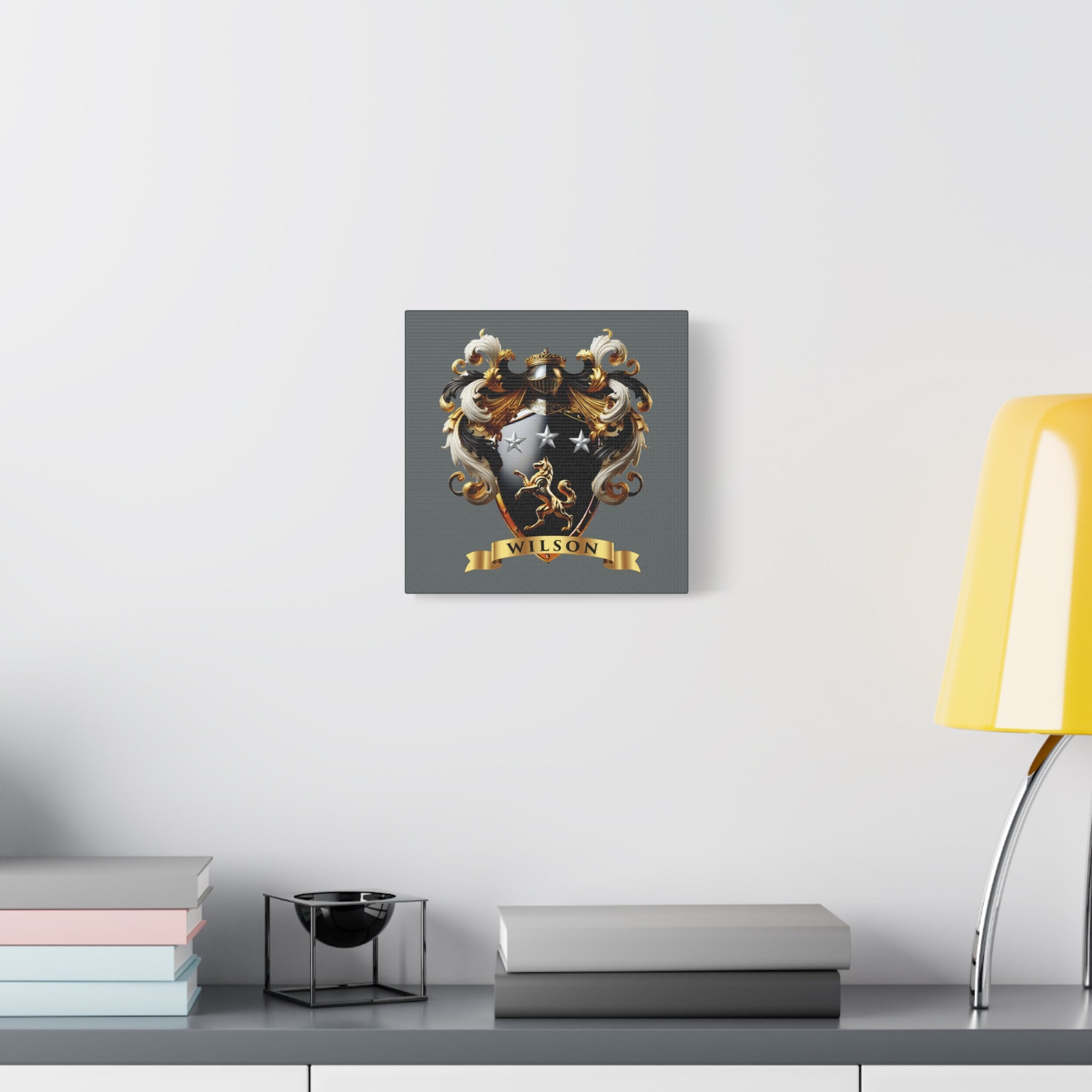 Wilson Family Crest Canvas Wall Art