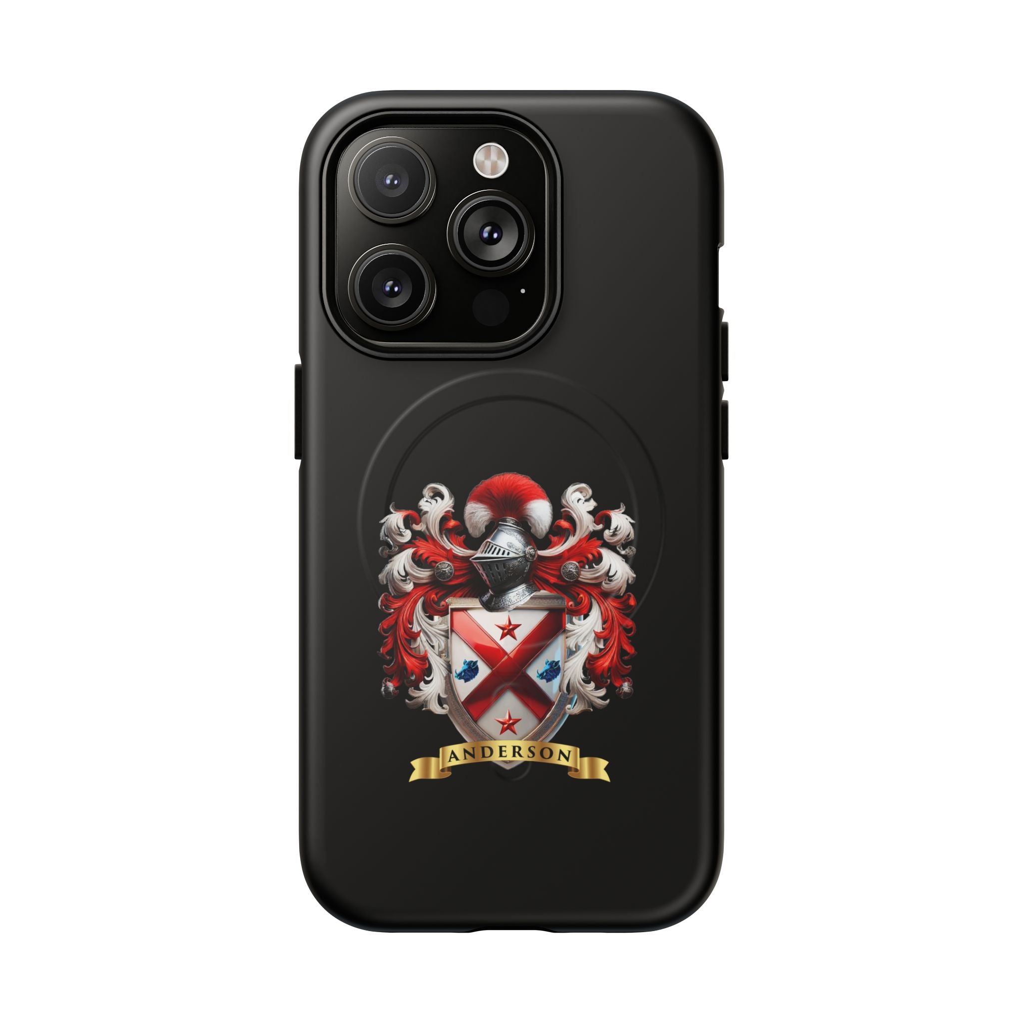 Personalized Tough Magnetic Phone Case with Anderson Crest