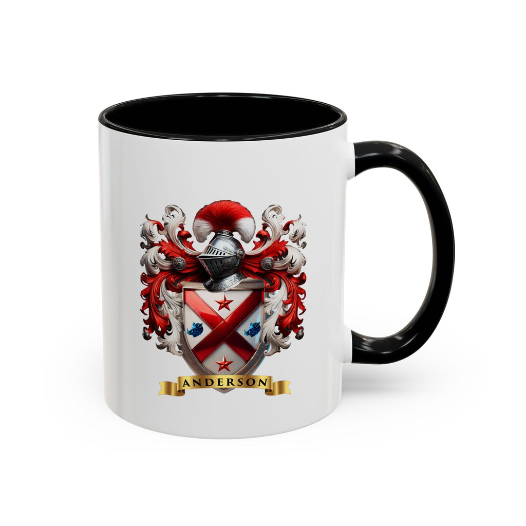 Anderson Family Crest, Complete Heraldic Design Accent Coffee Mug (11, 15oz)