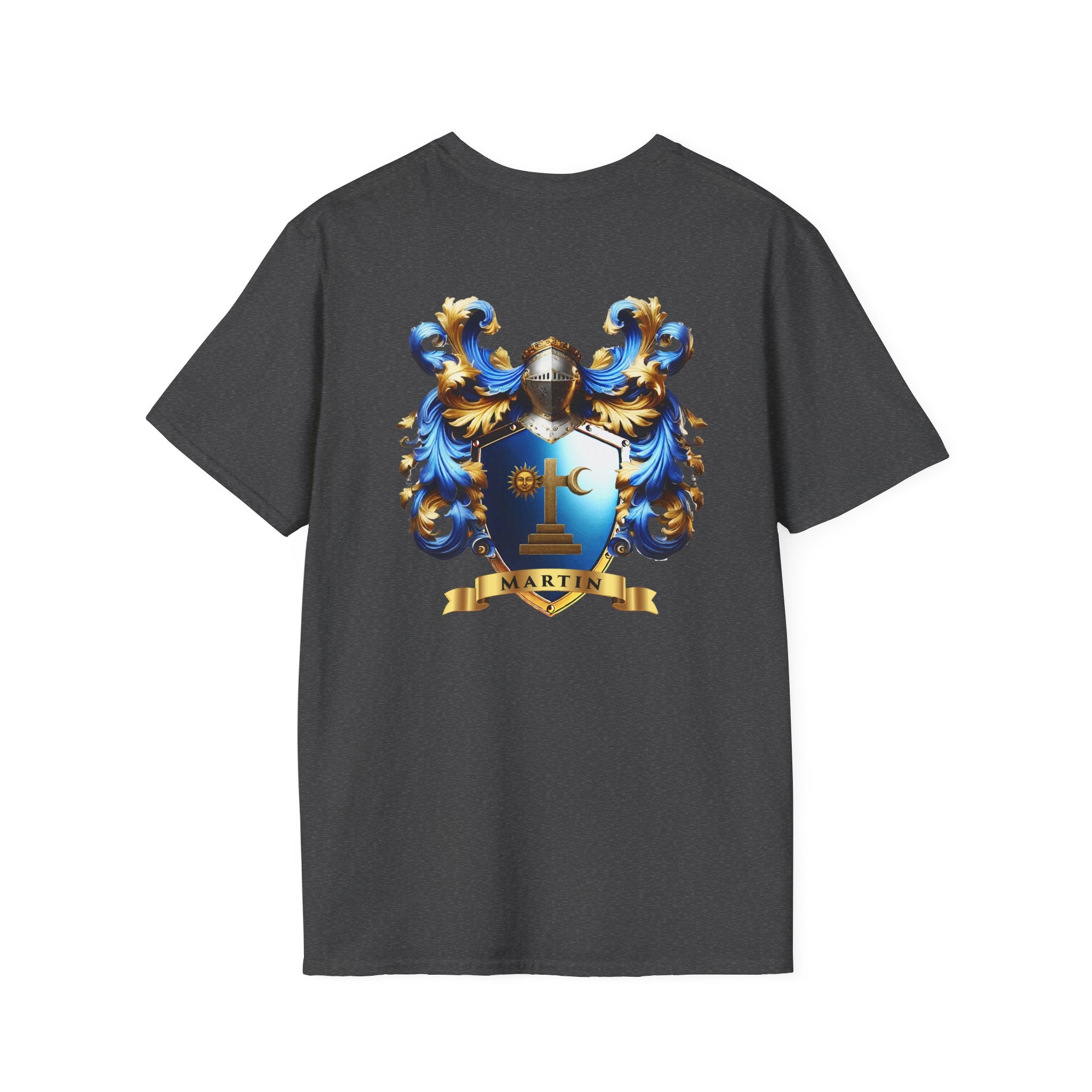 Family Crest Unisex Softstyle T-Shirt - Honor Your Heritage in Comfort