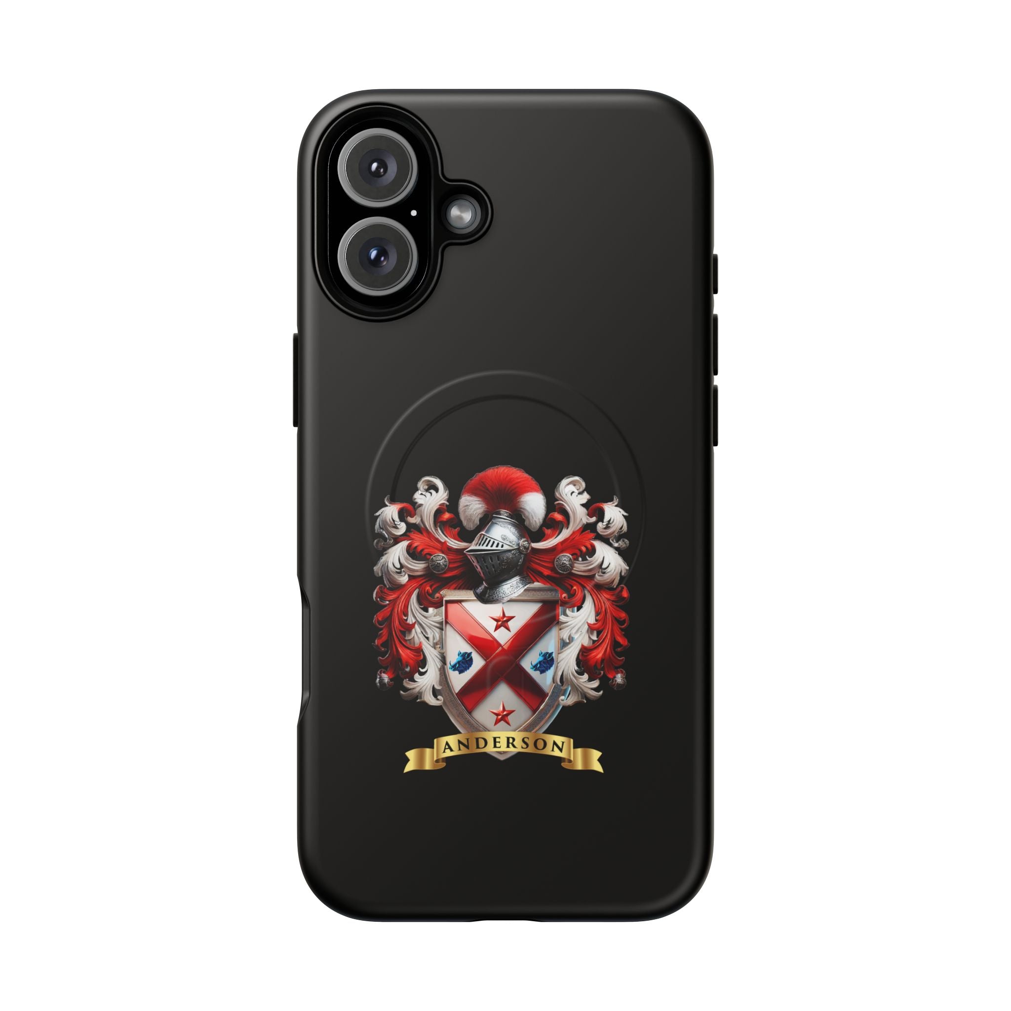 Personalized Tough Magnetic Phone Case with Anderson Crest