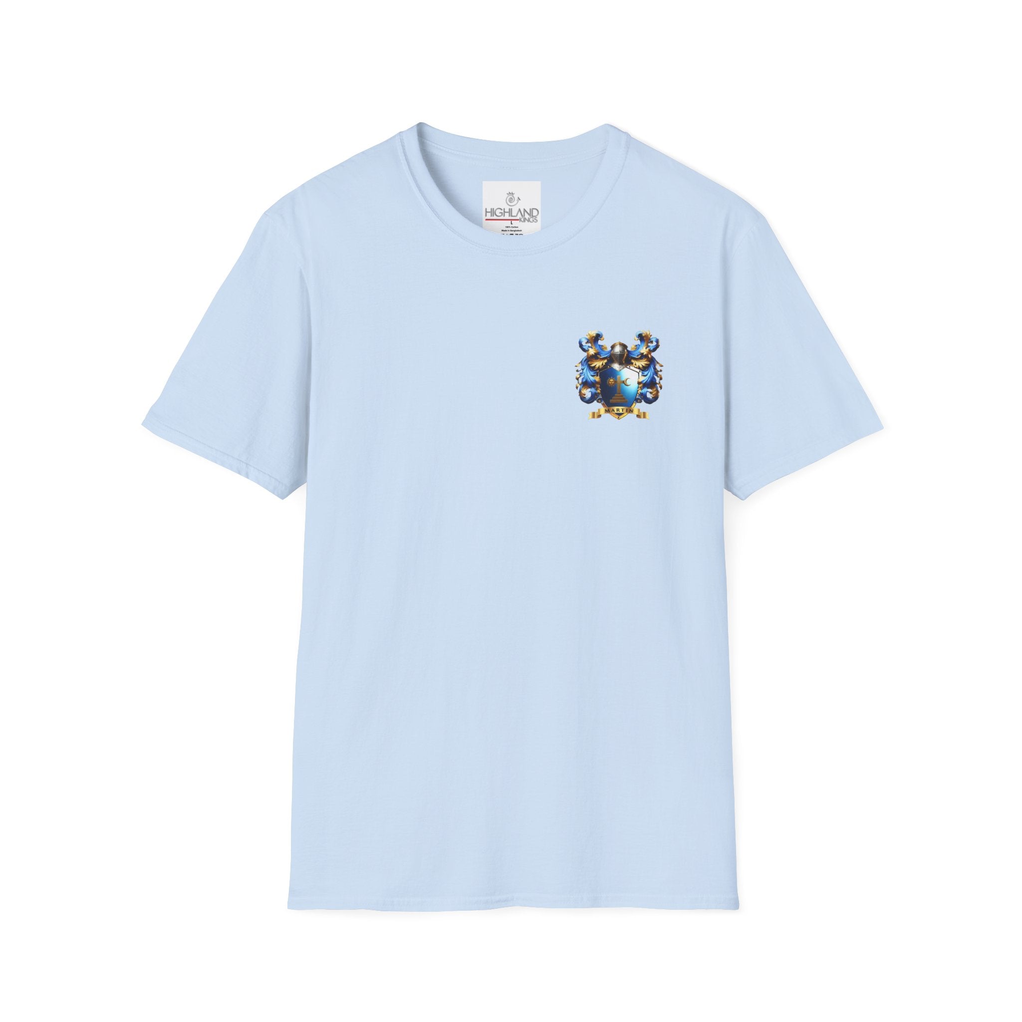 Family Crest Unisex Softstyle T-Shirt - Honor Your Heritage in Comfort