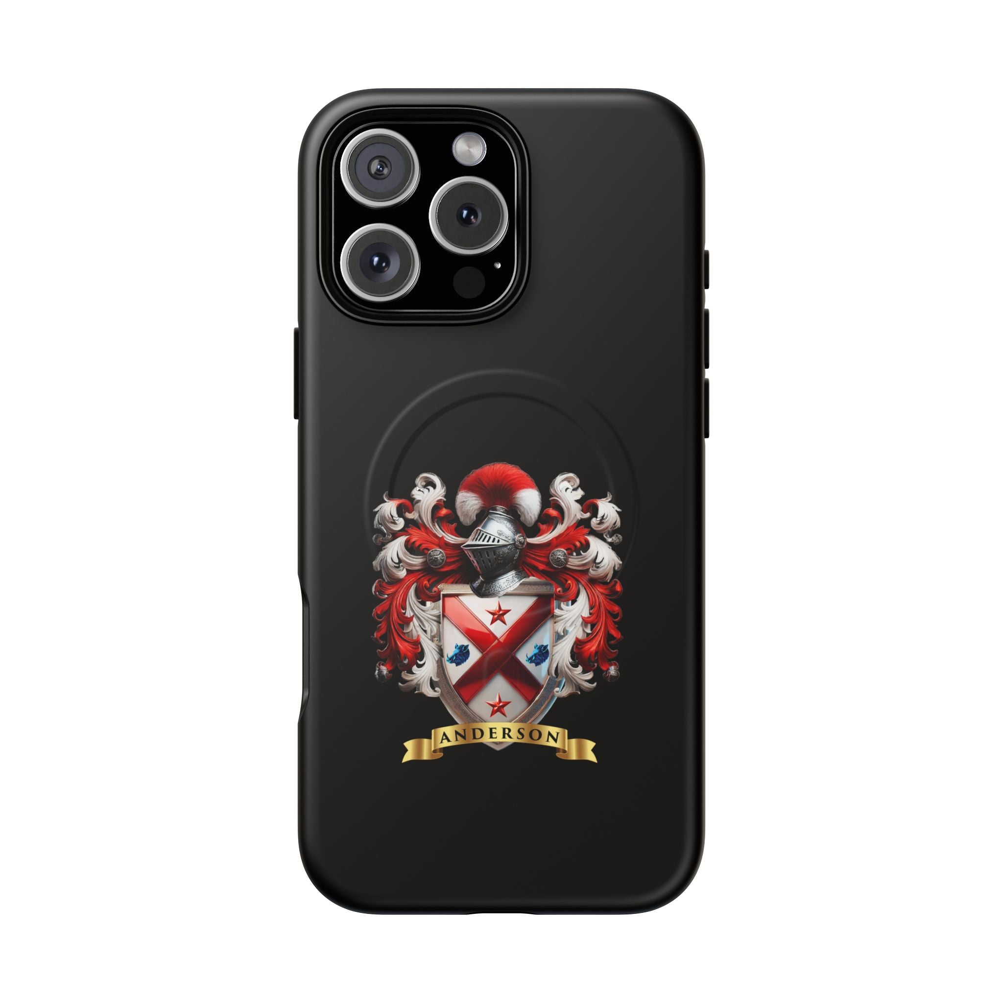 Personalized Tough Magnetic Phone Case with Anderson Crest