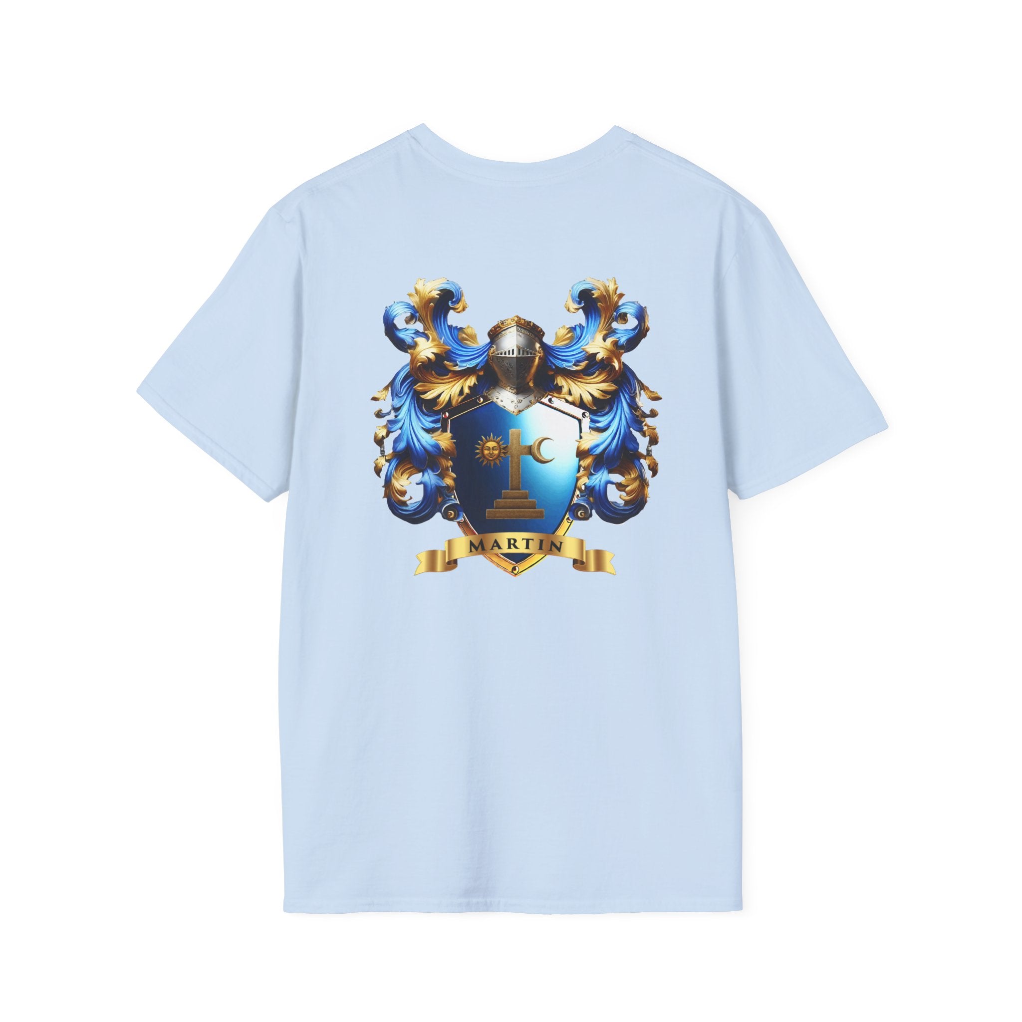 Family Crest Unisex Softstyle T-Shirt - Honor Your Heritage in Comfort