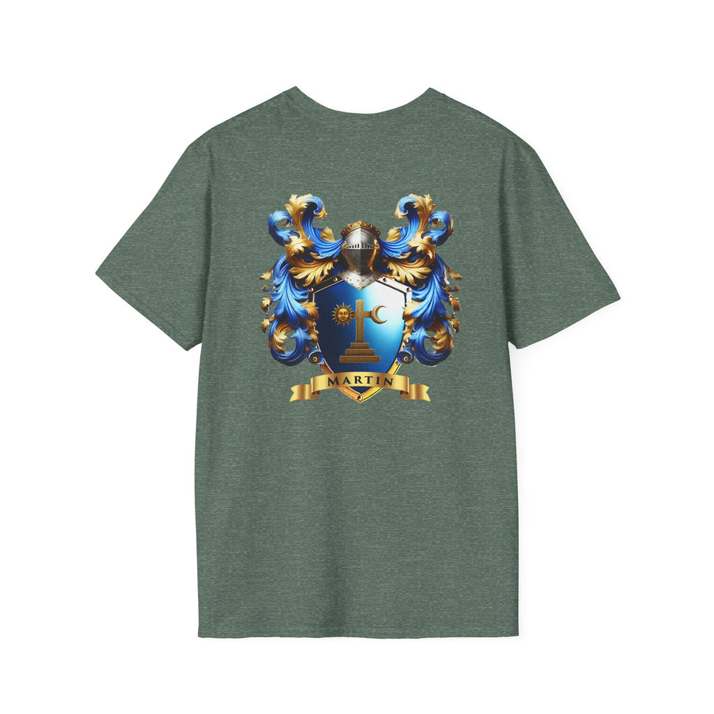 Family Crest Unisex Softstyle T-Shirt - Honor Your Heritage in Comfort