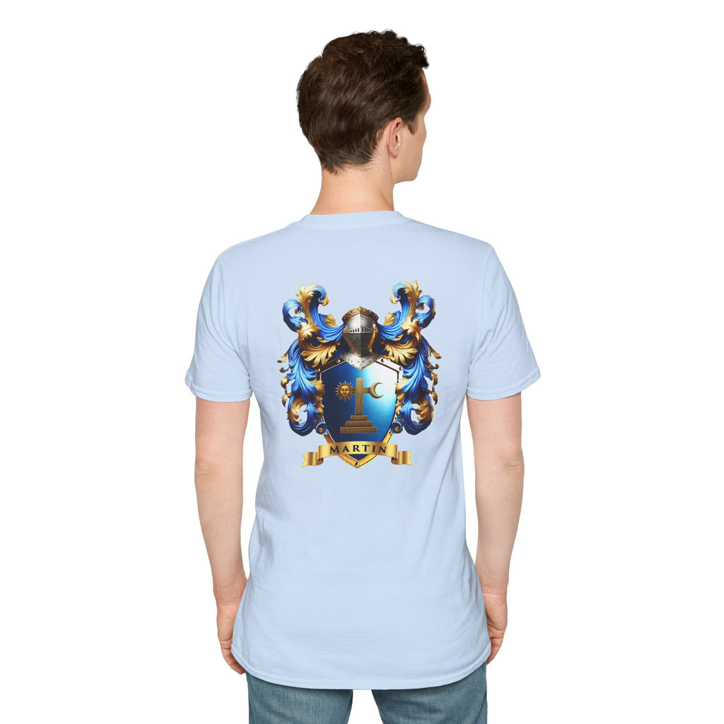 Family Crest Unisex Softstyle T-Shirt - Honor Your Heritage in Comfort