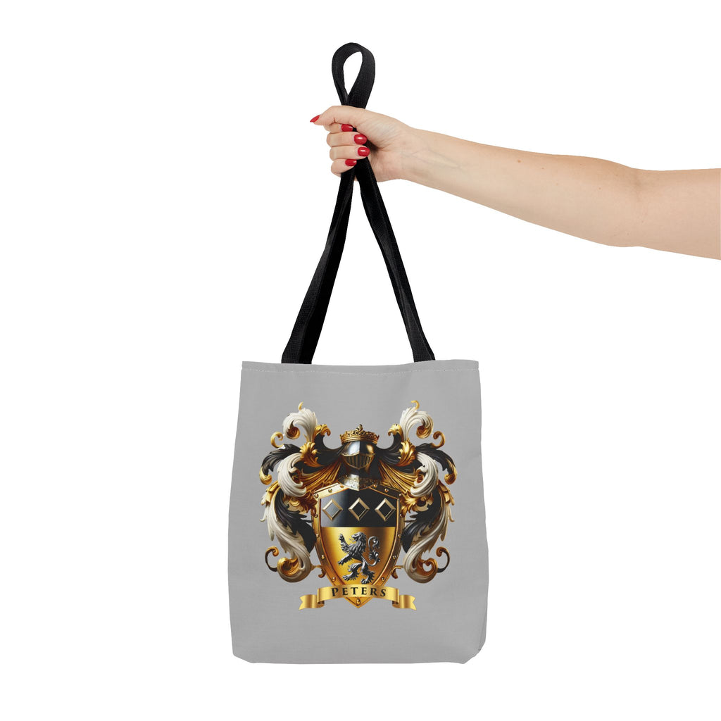 Regal Crest Tote Bag - Elegant Peters Design for Daily Adventures