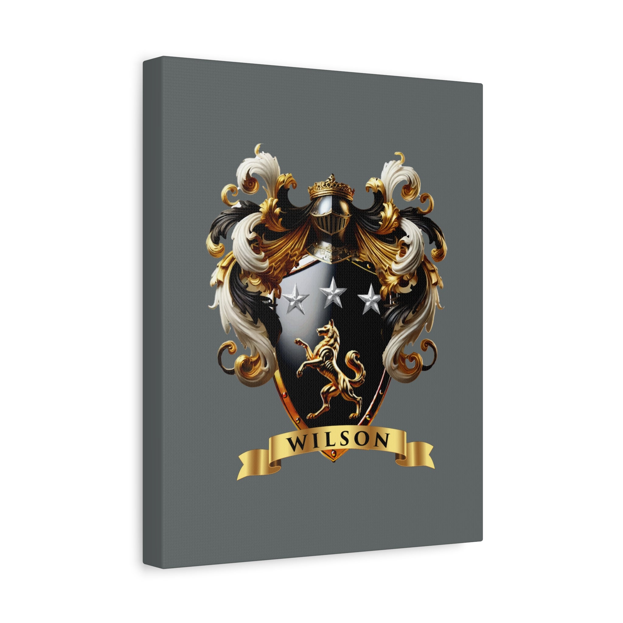 Wilson Family Crest Canvas Wall Art