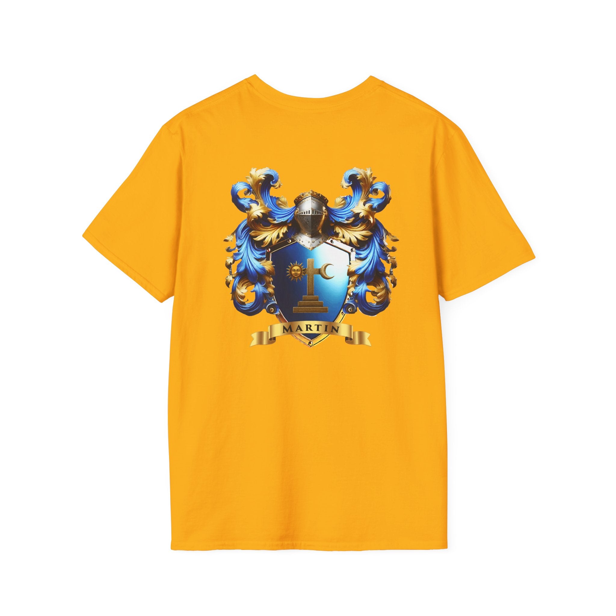 Family Crest Unisex Softstyle T-Shirt - Honor Your Heritage in Comfort