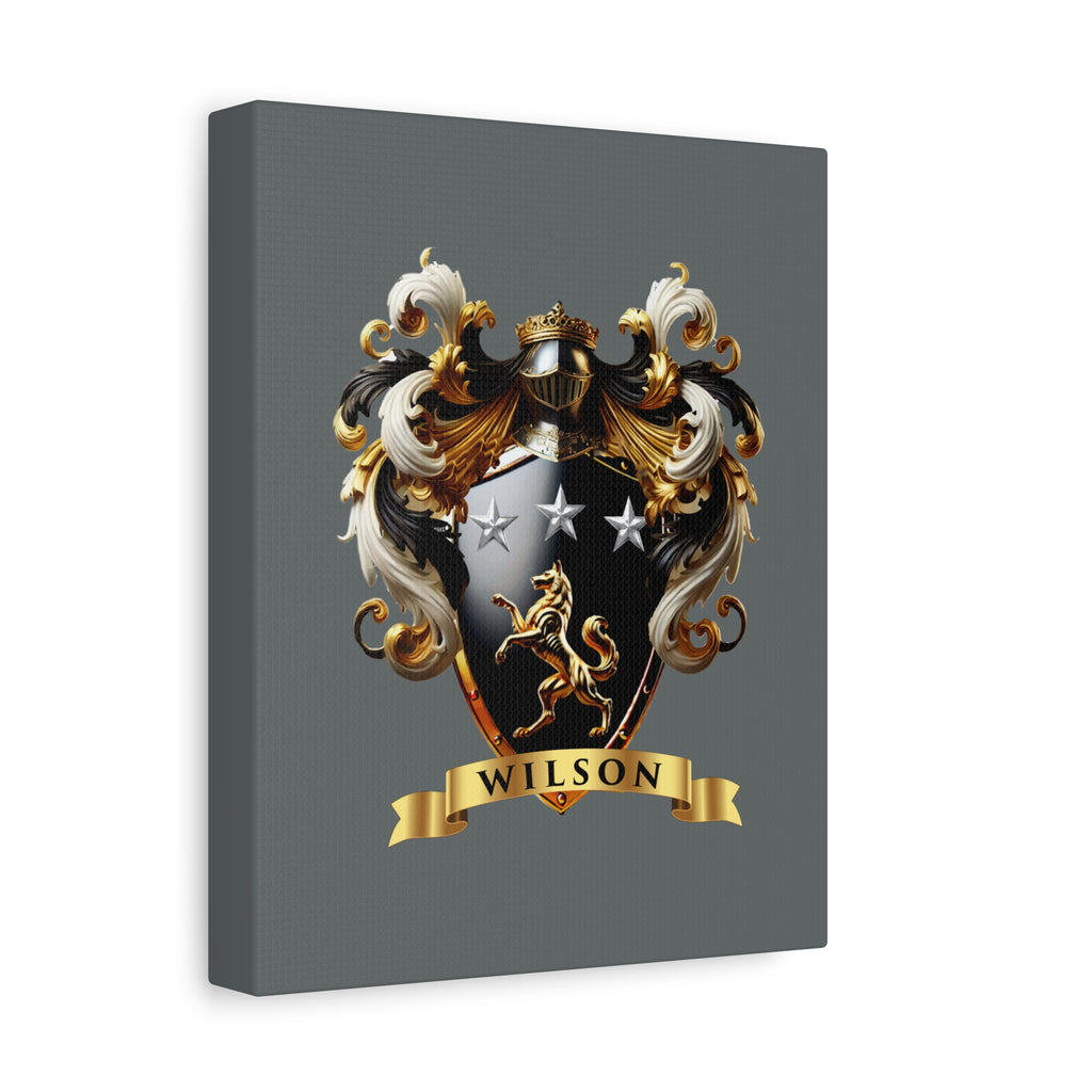 Wilson Family Crest Canvas Wall Art