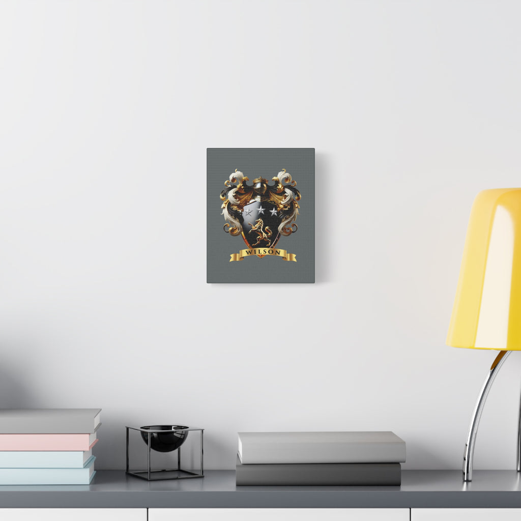 Wilson Family Crest Canvas Wall Art