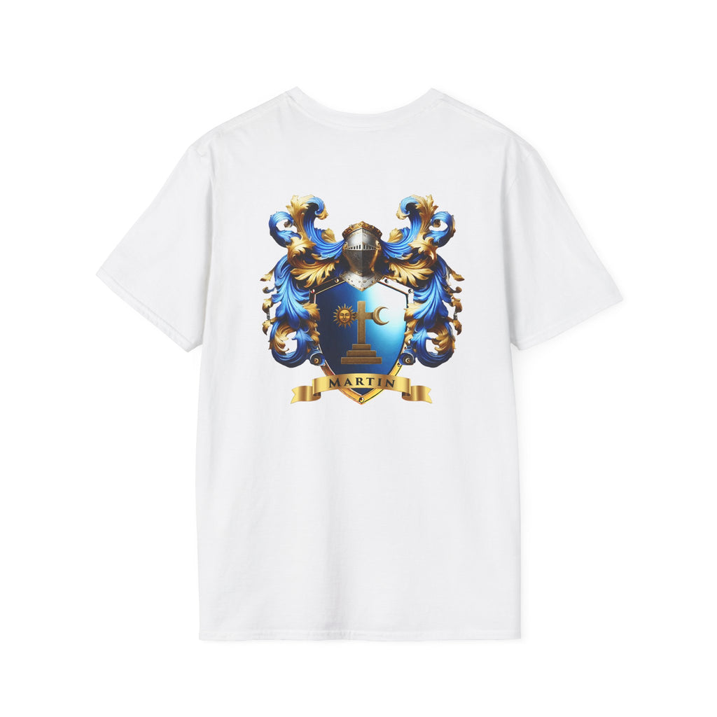 Family Crest Unisex Softstyle T-Shirt - Honor Your Heritage in Comfort